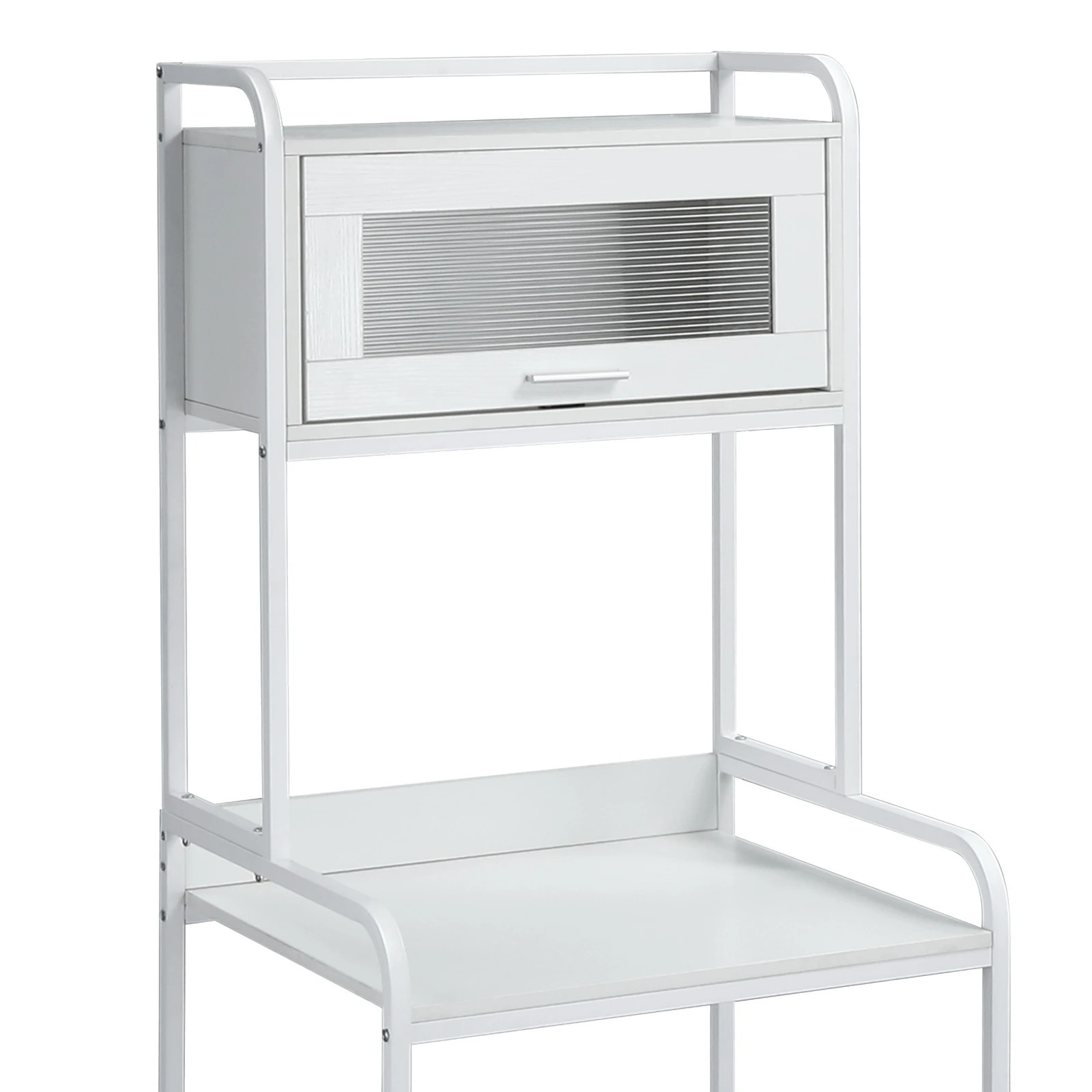 8 LUXSUITE Toilet Shelf Freestanding Organiser Storage Cabinet, 8 of 10