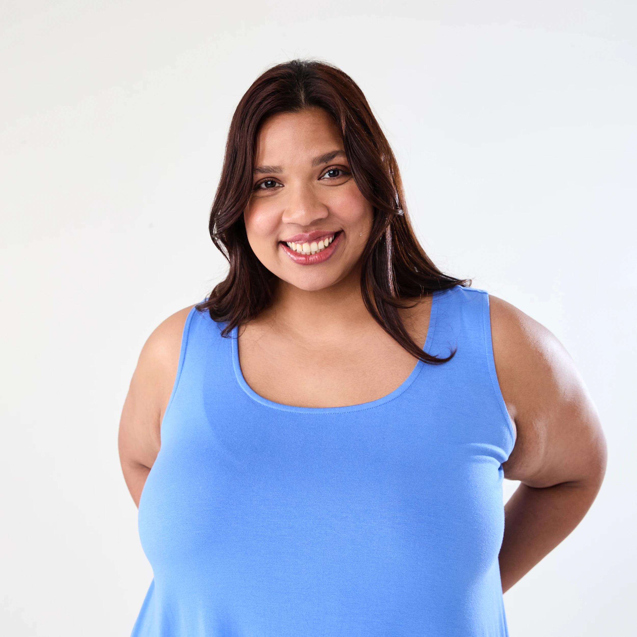 4 Curve Swing Tank Blu Marine, 4 of 6