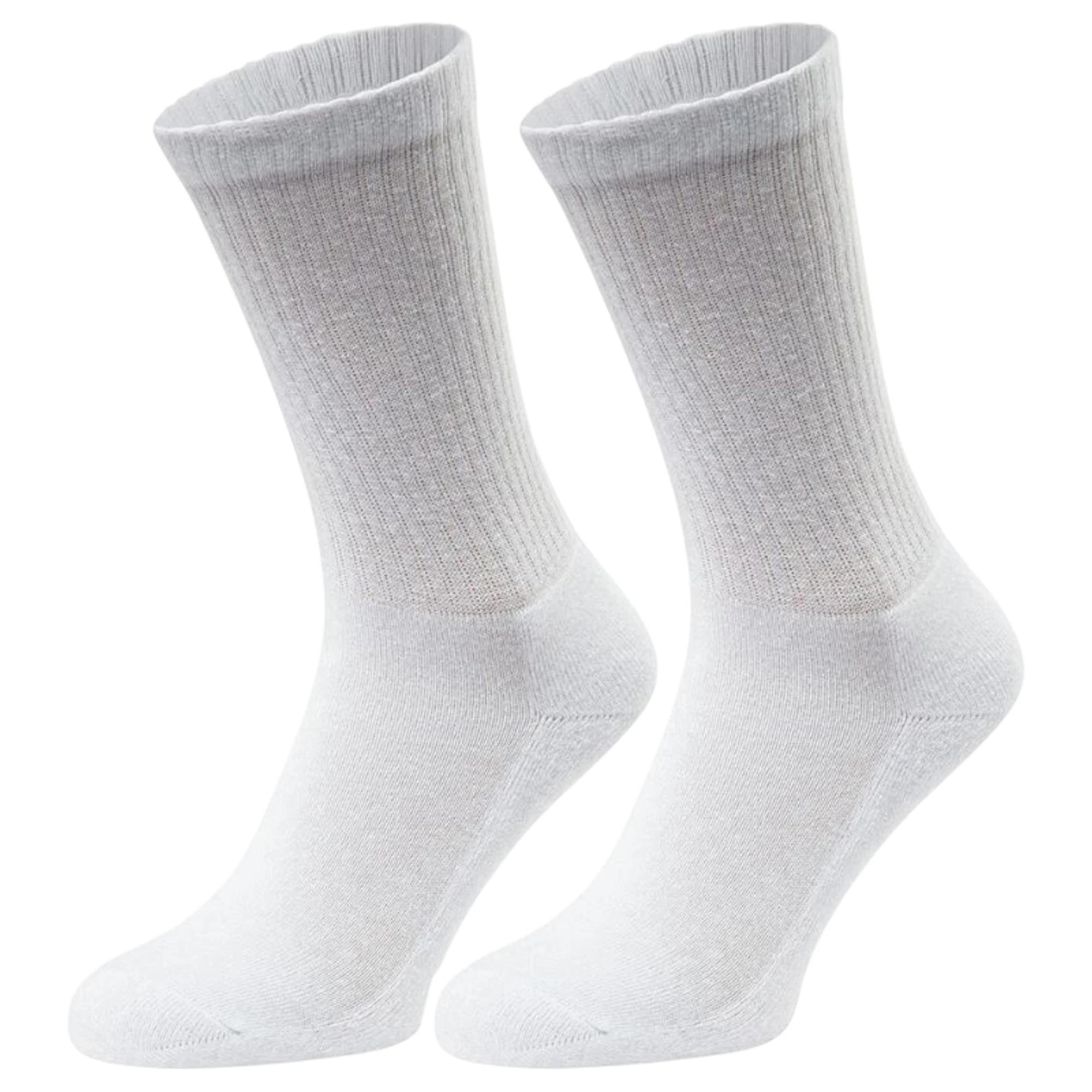 3 Rio 5 Pairs Mens Active Crew Business Work Comfortable Socks WHITE, 3 of 3