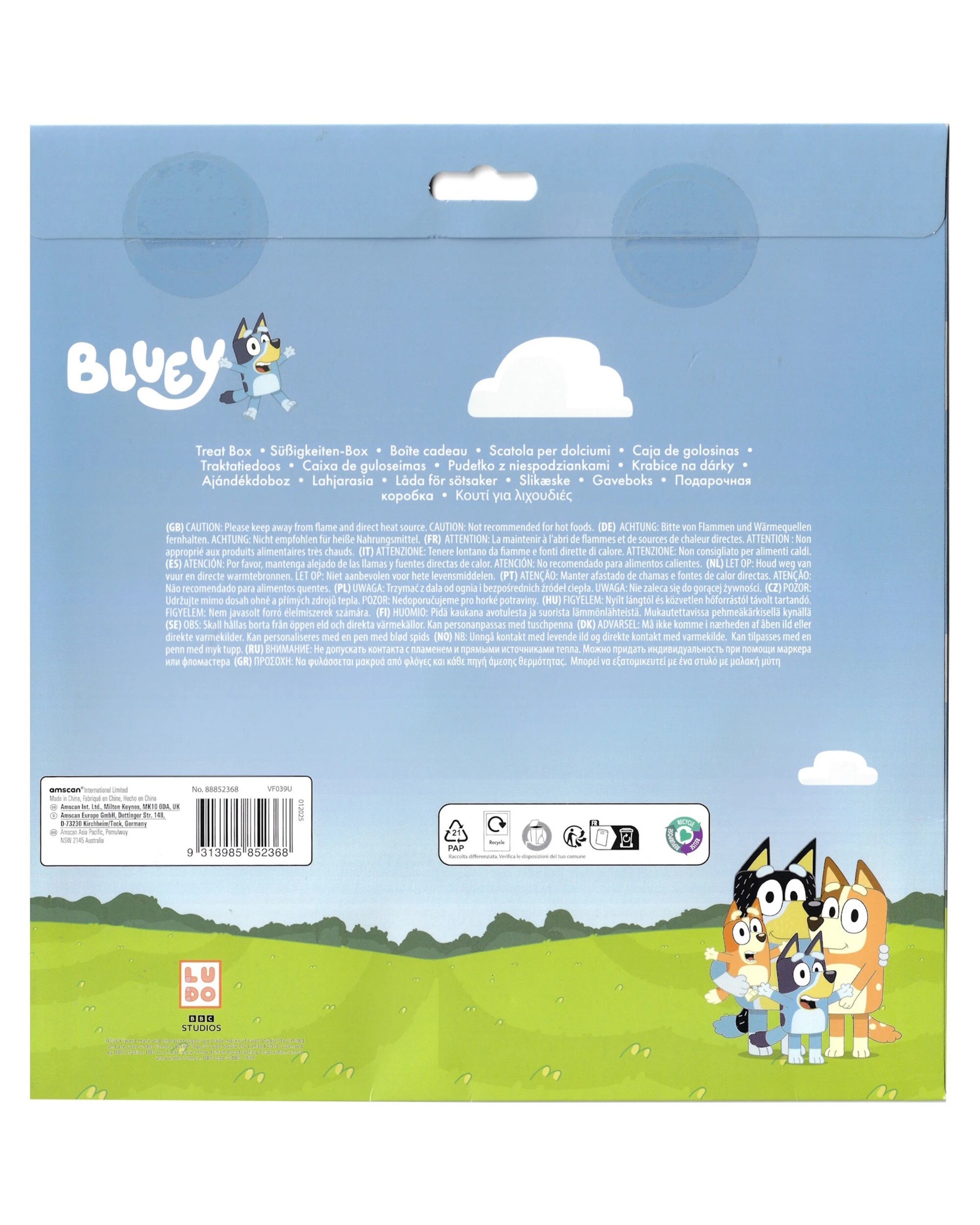 4 CCDS Bluey Lolly Treat Boxes Pack of 8 - Blue, 4 of 4