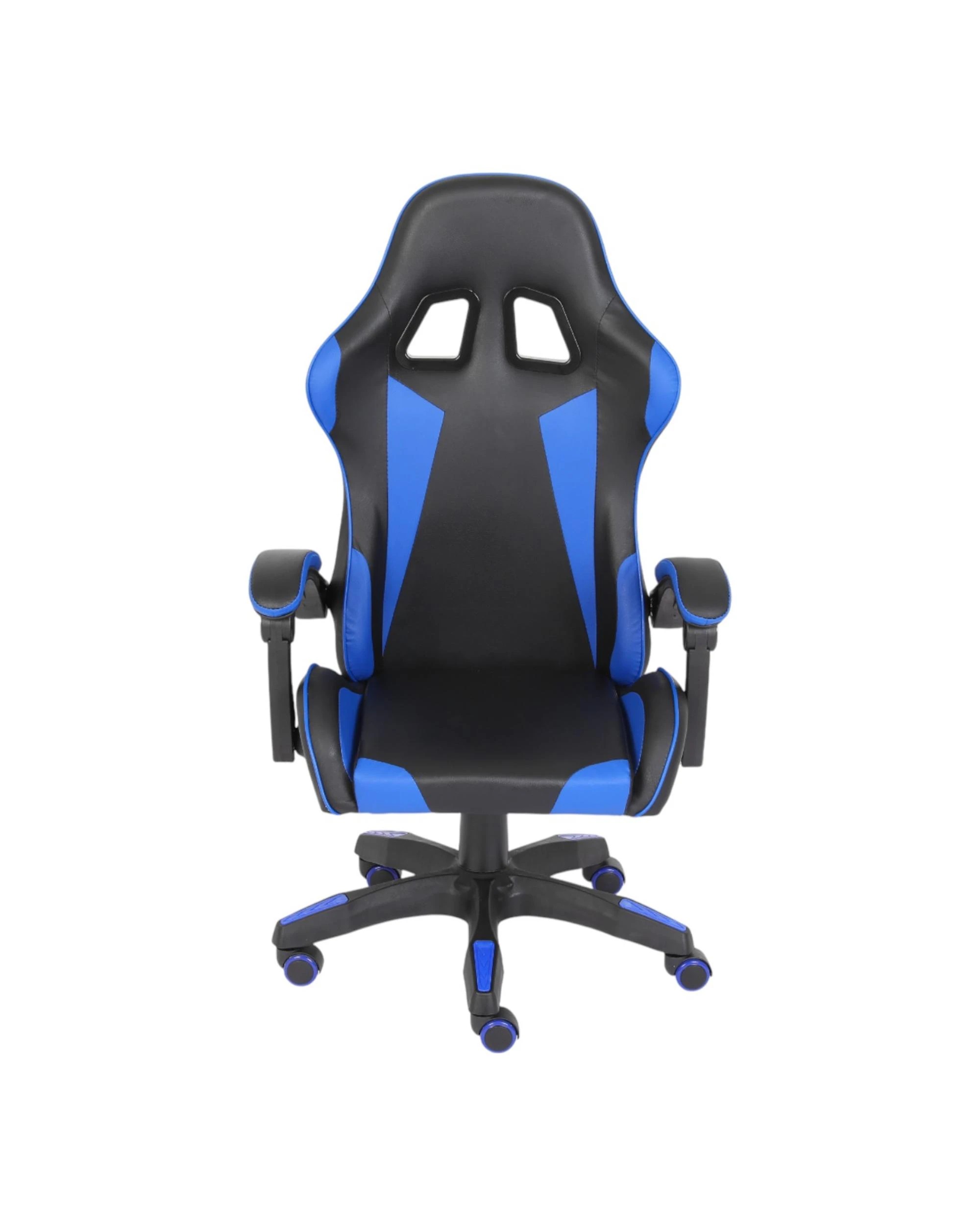 5 Playmax PU Leather Gaming Chair - Blue and Black - Multi, 5 of 10