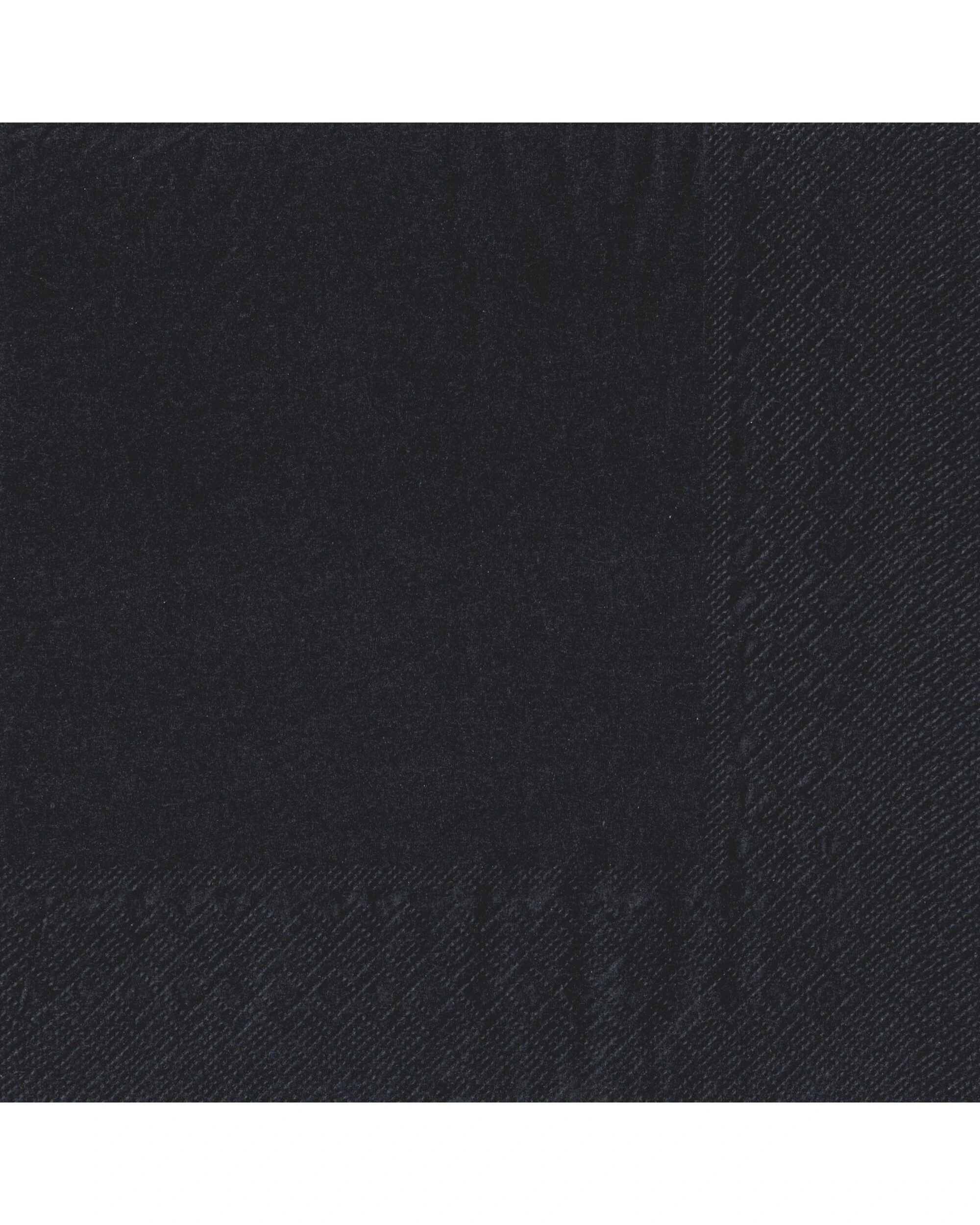 1 Alpen Black Dinner Napkins Serviettes Pack of 50 - Black, 1 of 1