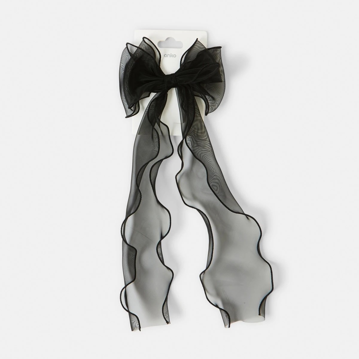 4 Black Organza Bow Hair Clip, 4 of 4