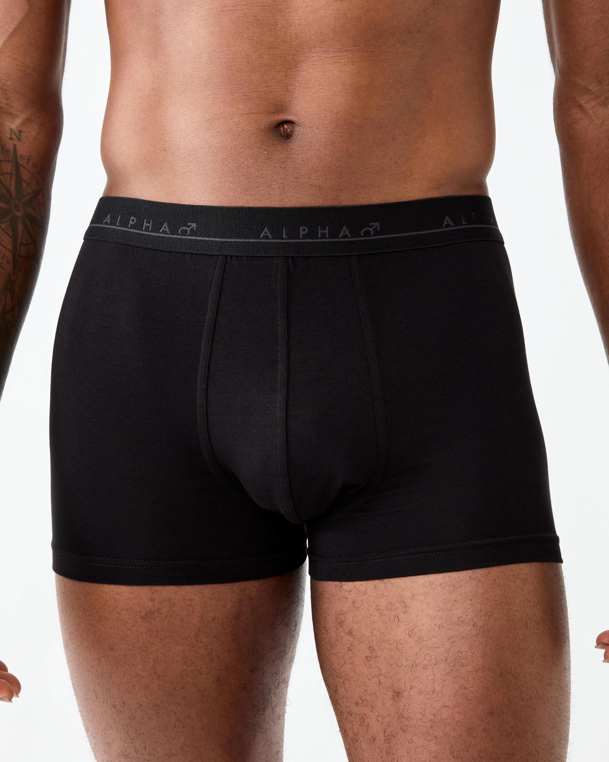 3 5 Pack Plain Trunks Black, 3 of 10