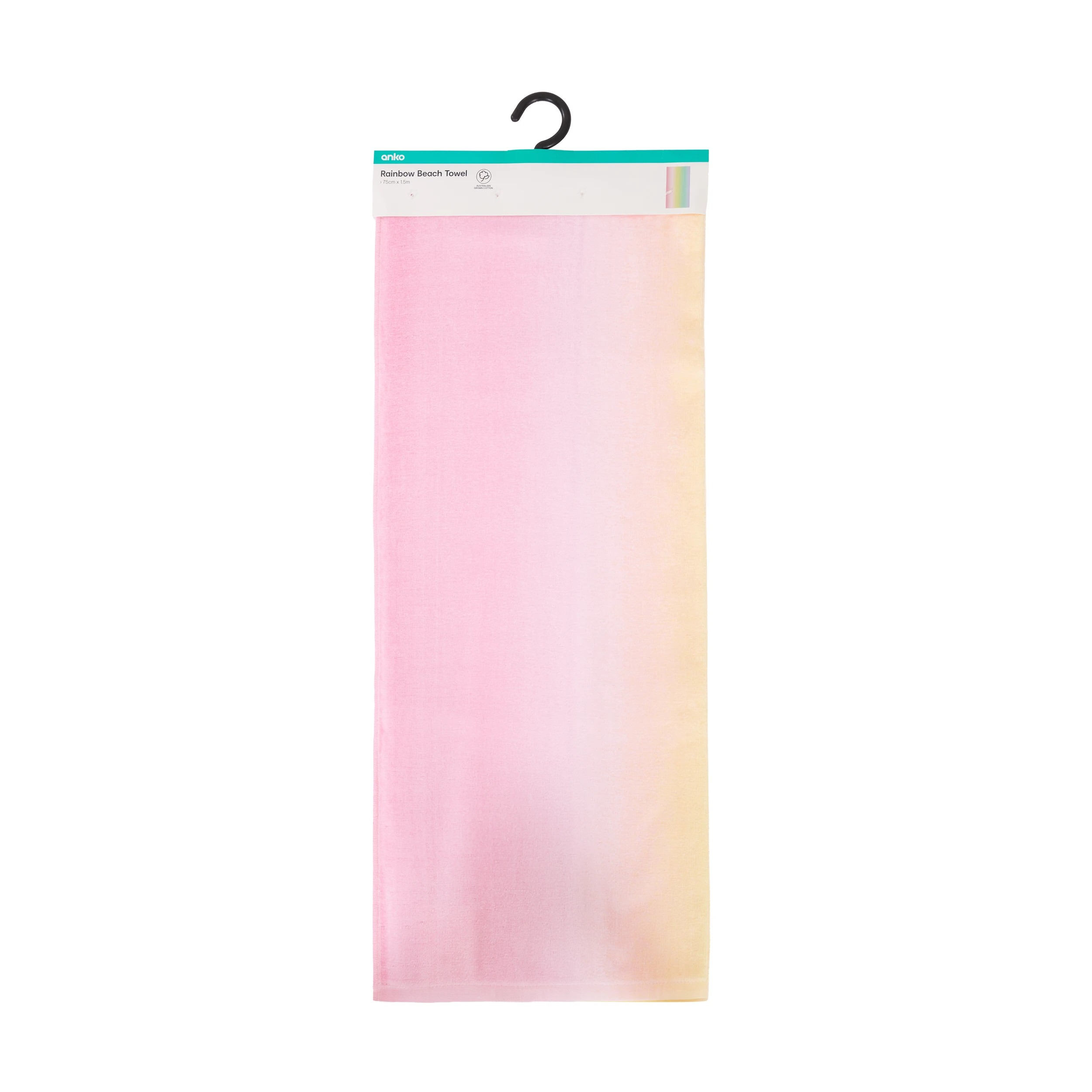 6 Australian Cotton Beach Towel - Rainbow, 6 of 6