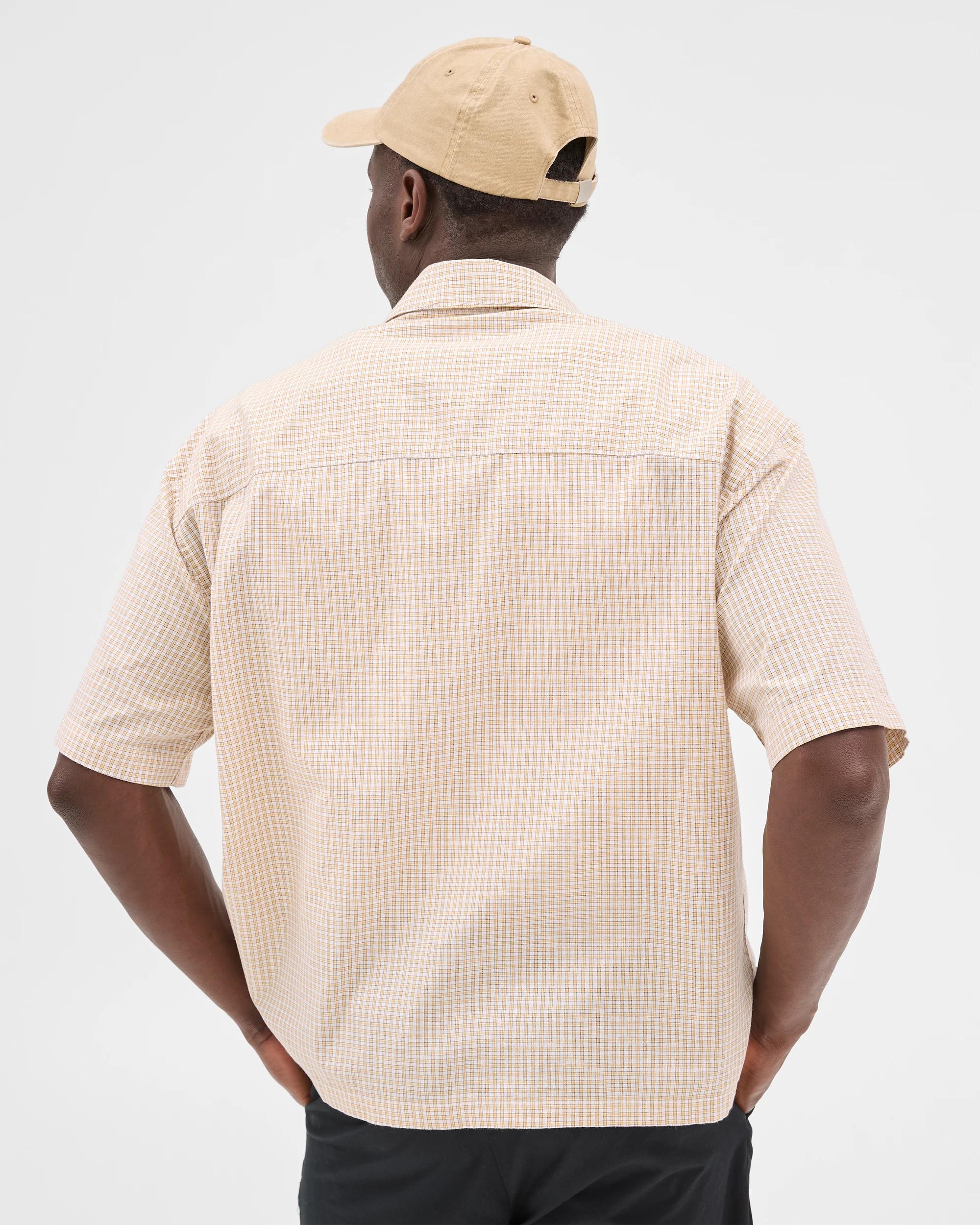 7 Commons Australian Cotton Rich Check Shirt CREAM, 7 of 7