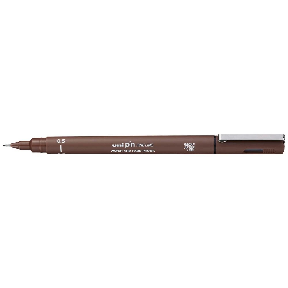 1 Uni Pin Fineliner 0.5 mm Sepia, 1 of 2
