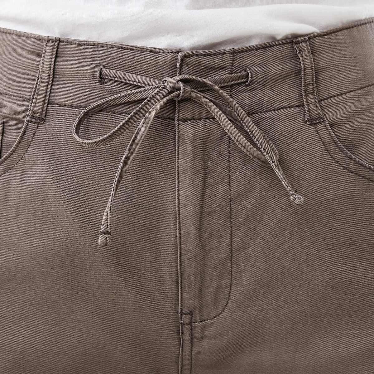 4 Tie Waist Pants Taupe Brn, 4 of 5