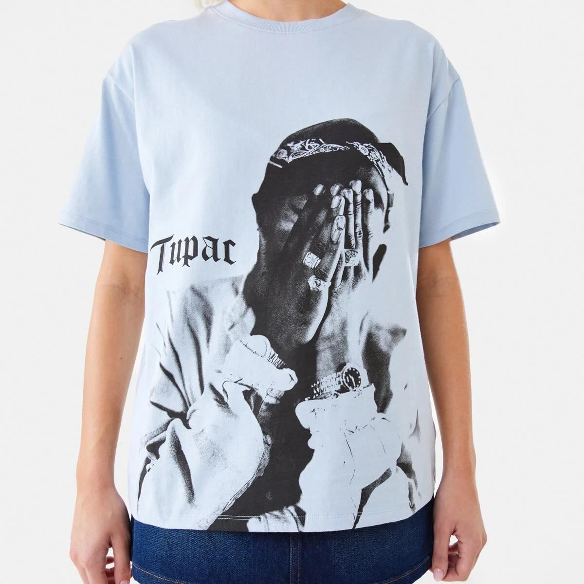 6 Tupac License Short Sleeve T-shirt TUPAC GRAY DAWN, 6 of 6