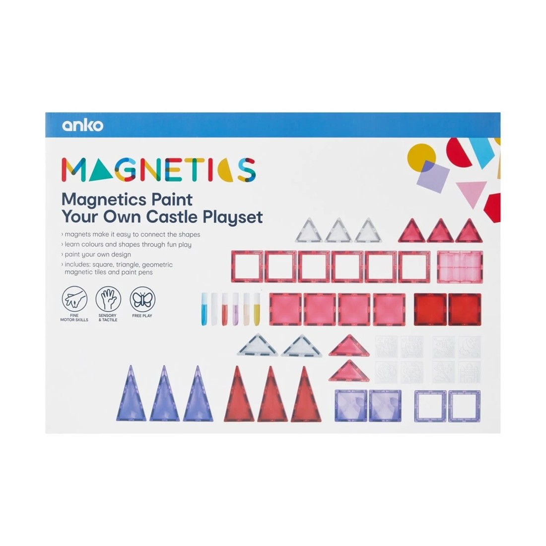 10 47 Piece Magnetics Paint Your Own Castle Playset, 10 of 10