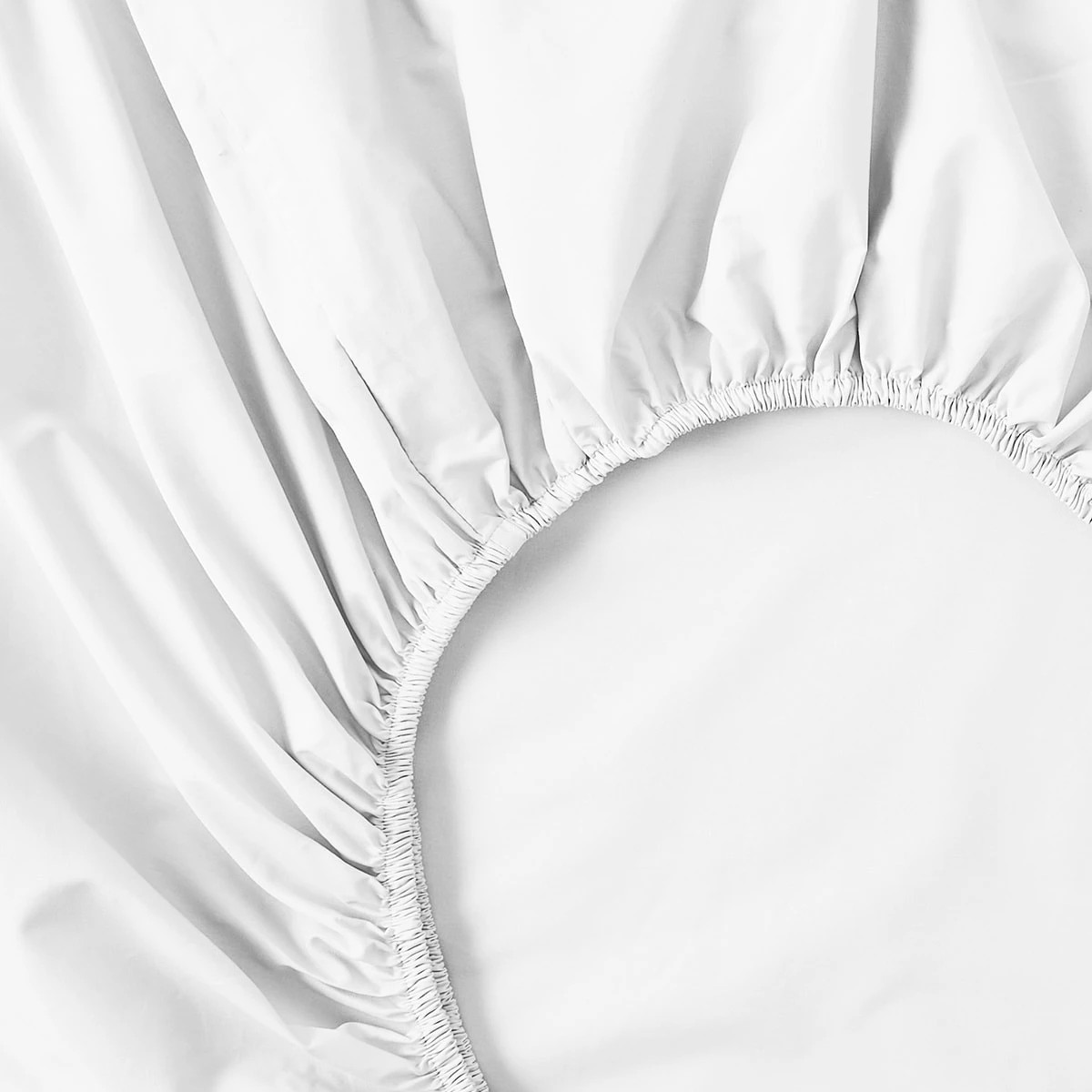 3 225 Thread Count Cotton Rich Sheet Set - King Bed, White, 3 of 6