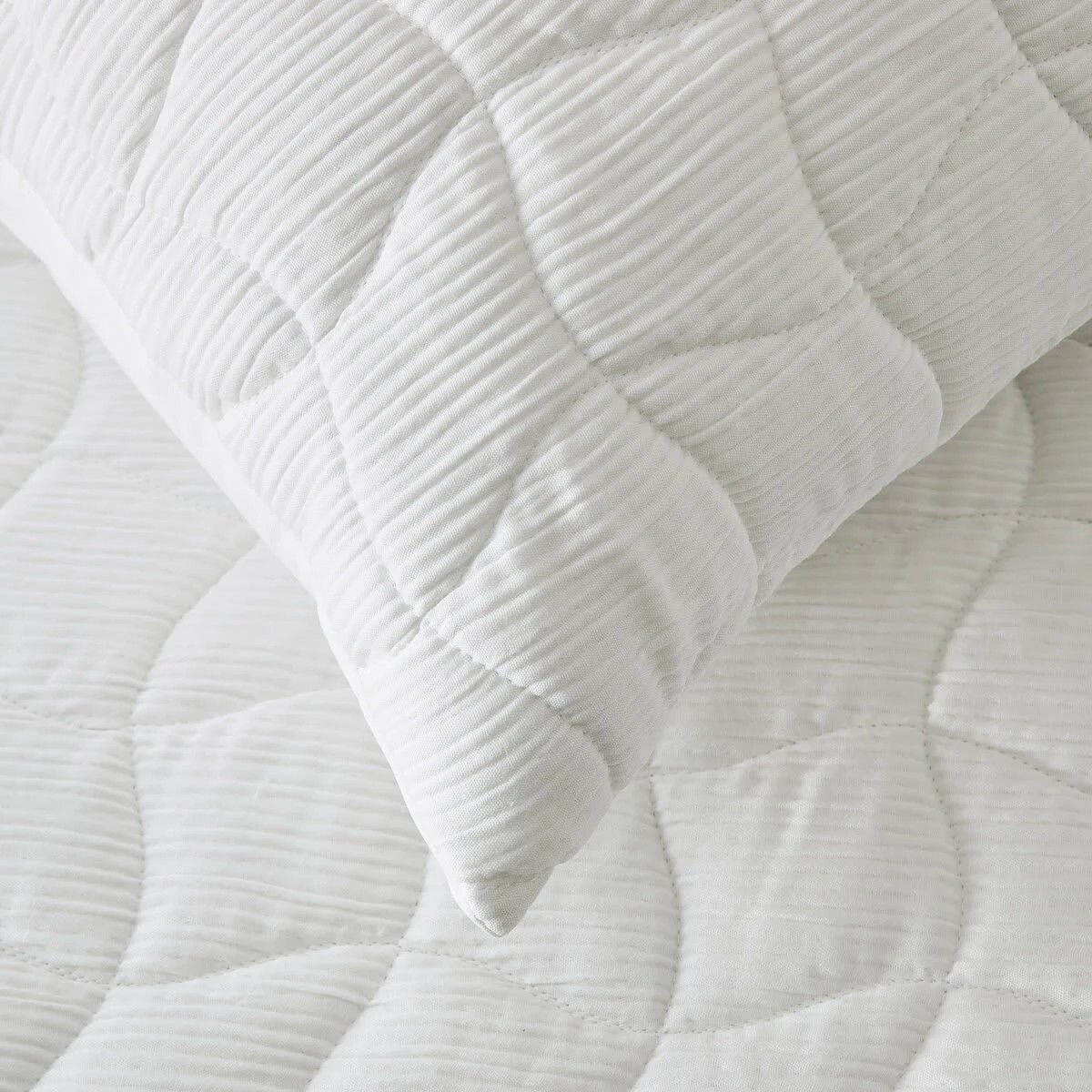 3 Ella Coverlet Set - Queen/King Bed, White, 3 of 6