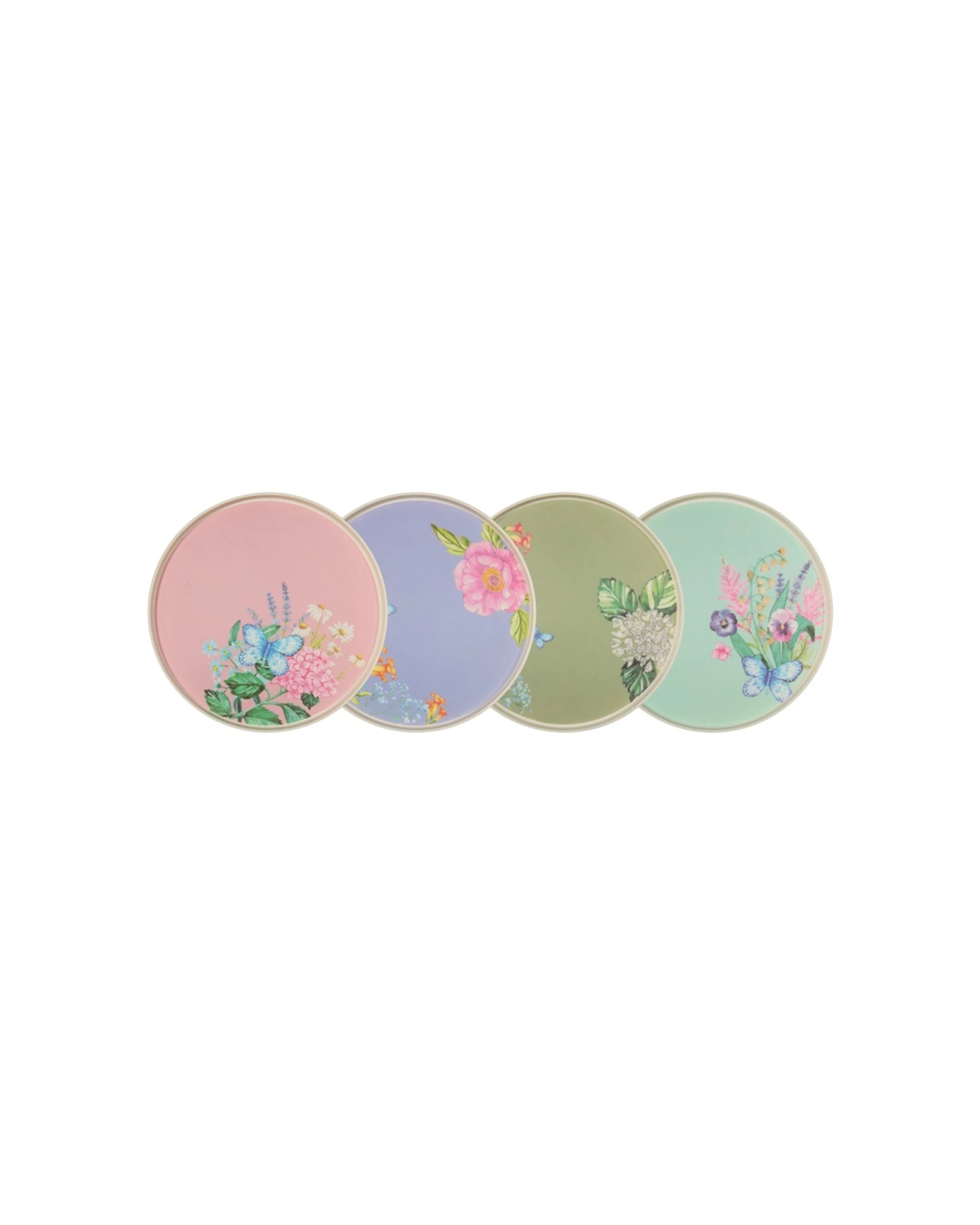 1 Maxwell Williams Botanica Melamine Plates Set Of 4 20x2cm Outdoor Dining - Multi, 1 of 5