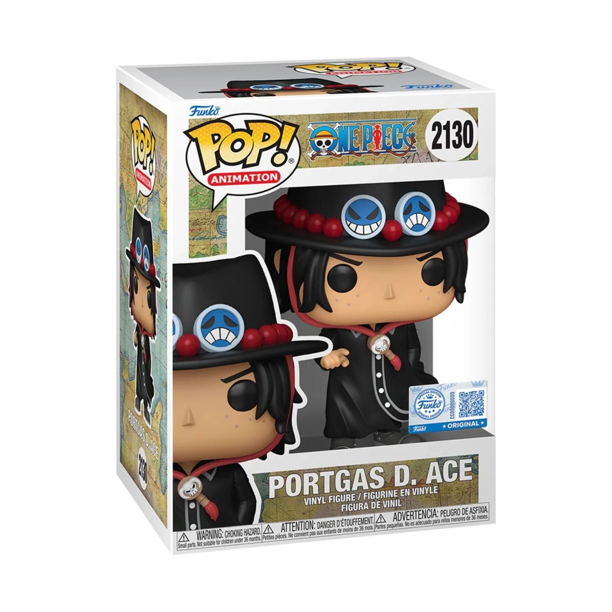 2 One Piece - Portgas D. Ace Pop! Vinyl Figure, 2 of 2