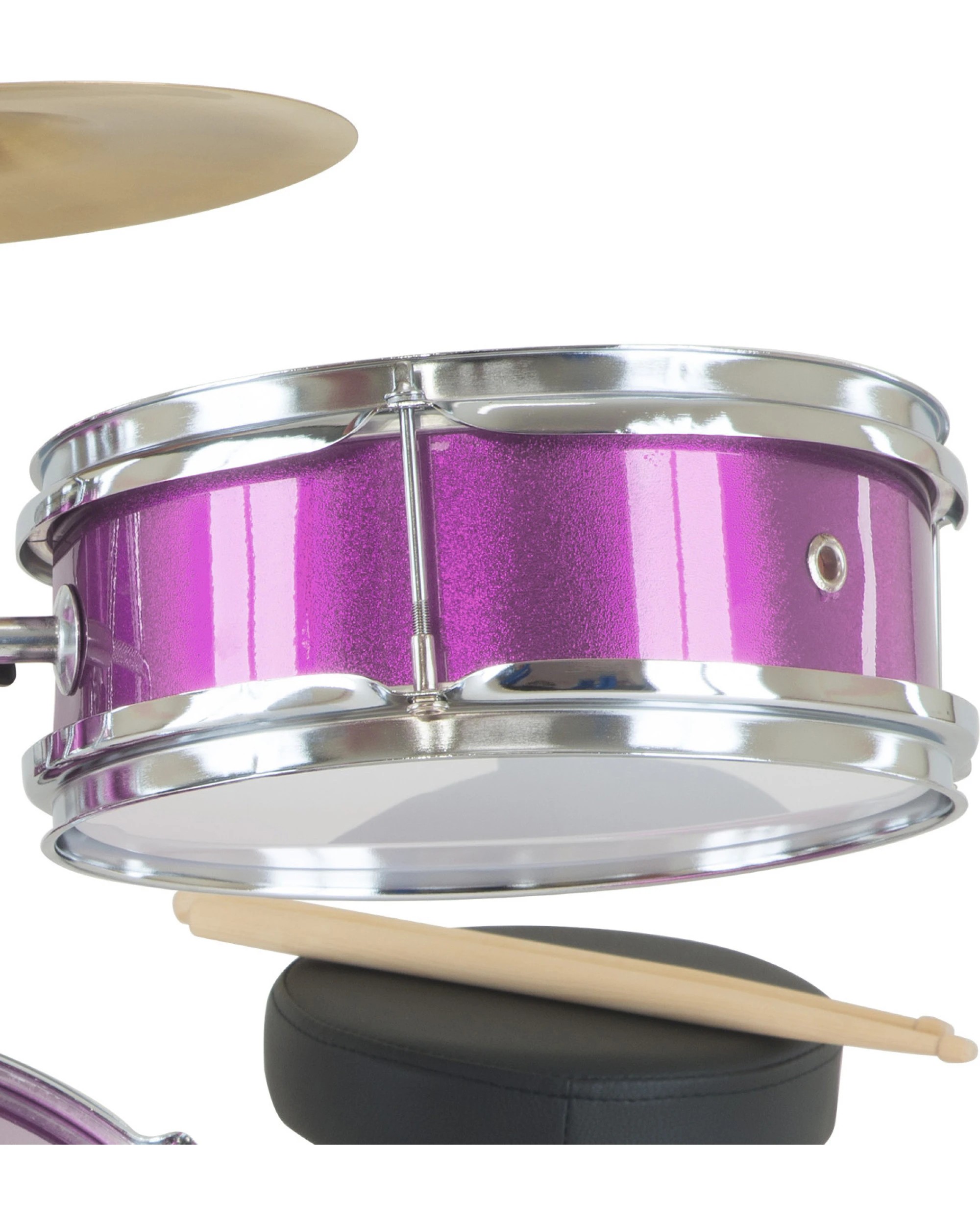 4 Karrera Kids 4pc Drum Set Kit in Purple - Purple, 4 of 6