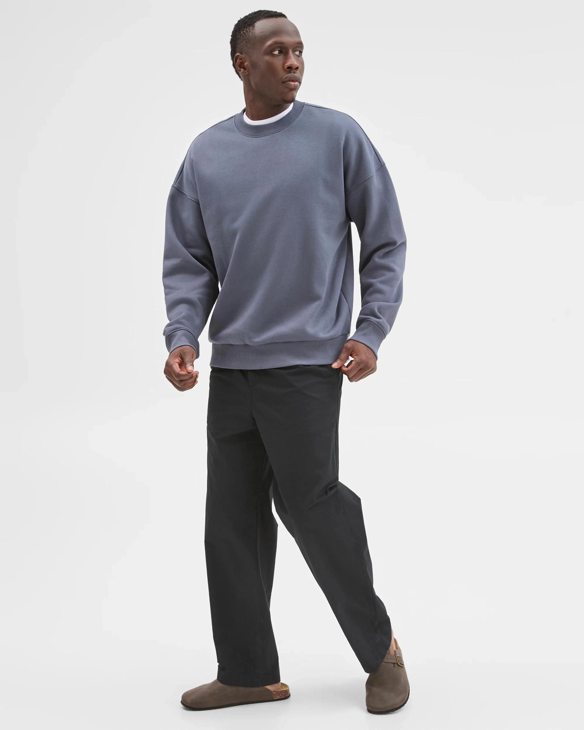 7 Commons Australian Cotton Blend Oversized Heavyweight Sweat Top OMBRE BLUE, 7 of 7