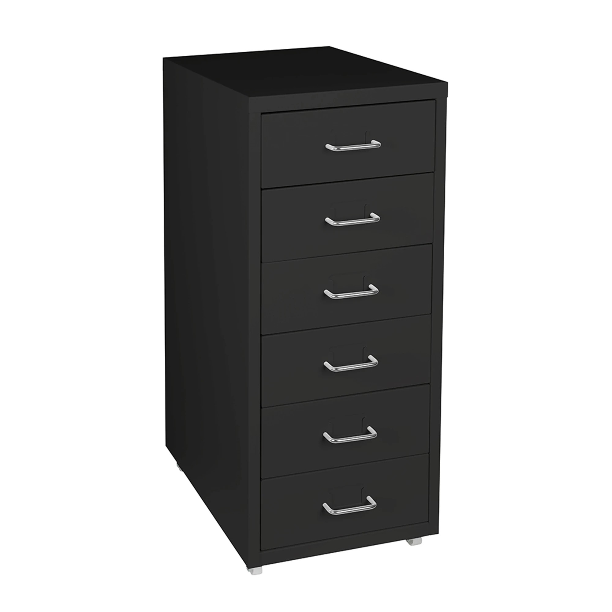 2 Levede 6 Drawer Office Cabinet - Black, 2 of 7