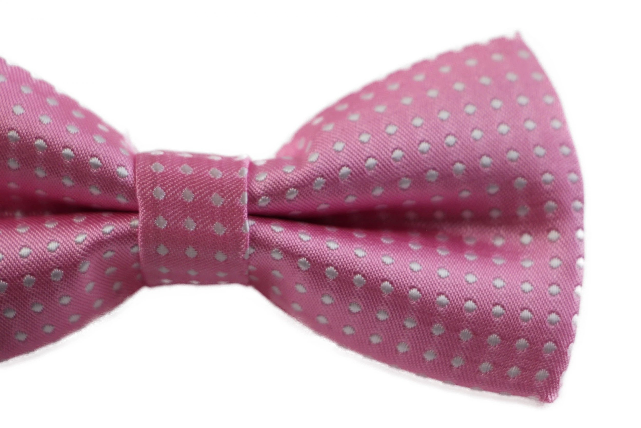 3 Zasel Boys Light Pink & White Polka Dot Pattern Bow Tie - Multi, 3 of 4