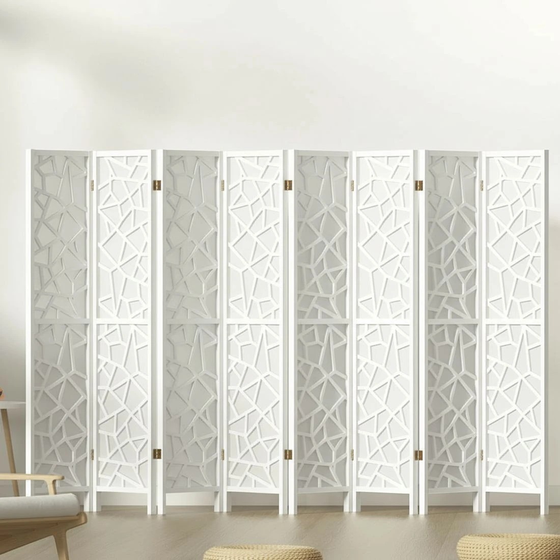7 Artiss 8 Panel Room Divider Screen 325x170cm Clover - White, 7 of 7