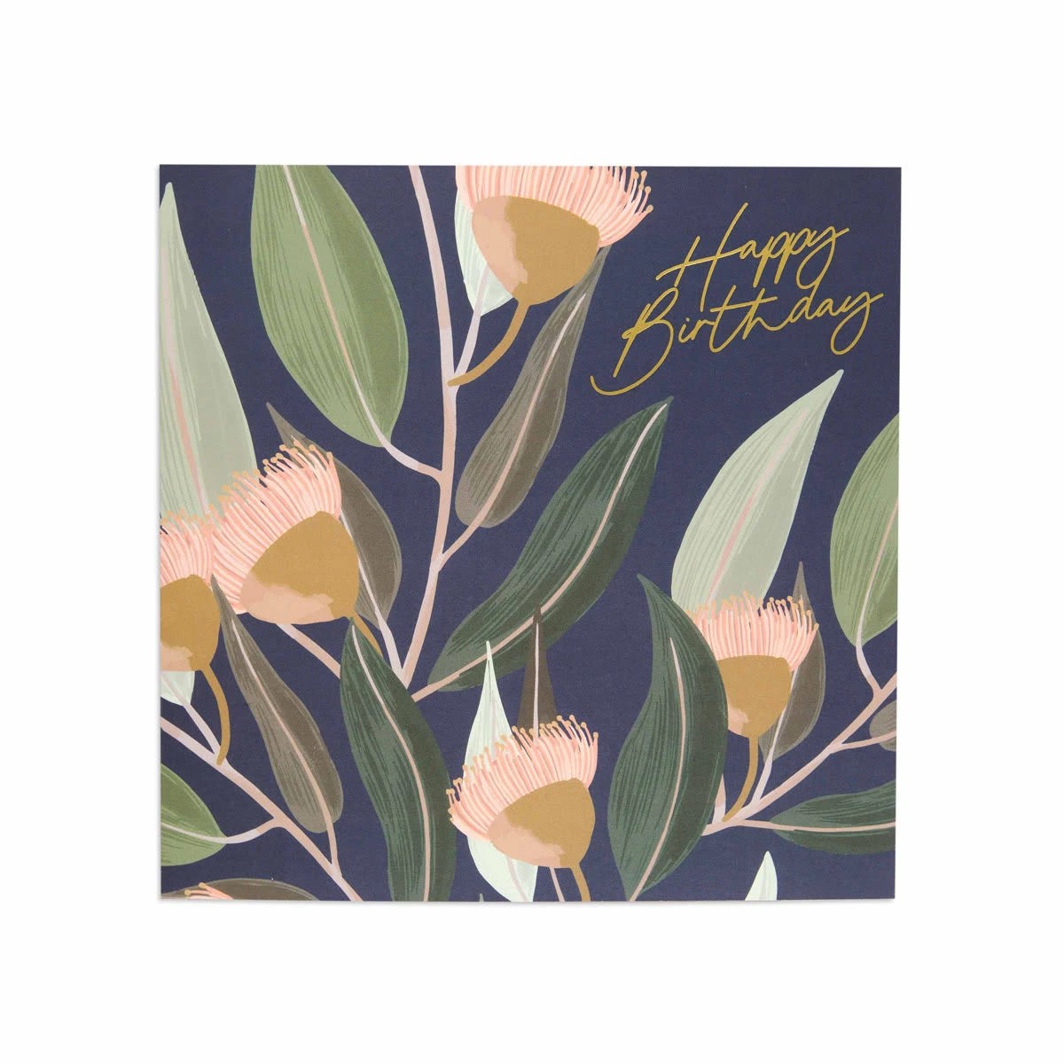 3 Hallmark Birthday Card - Australian Spirit Among The Gum Trees Navy Eucalyptus, 3 of 3