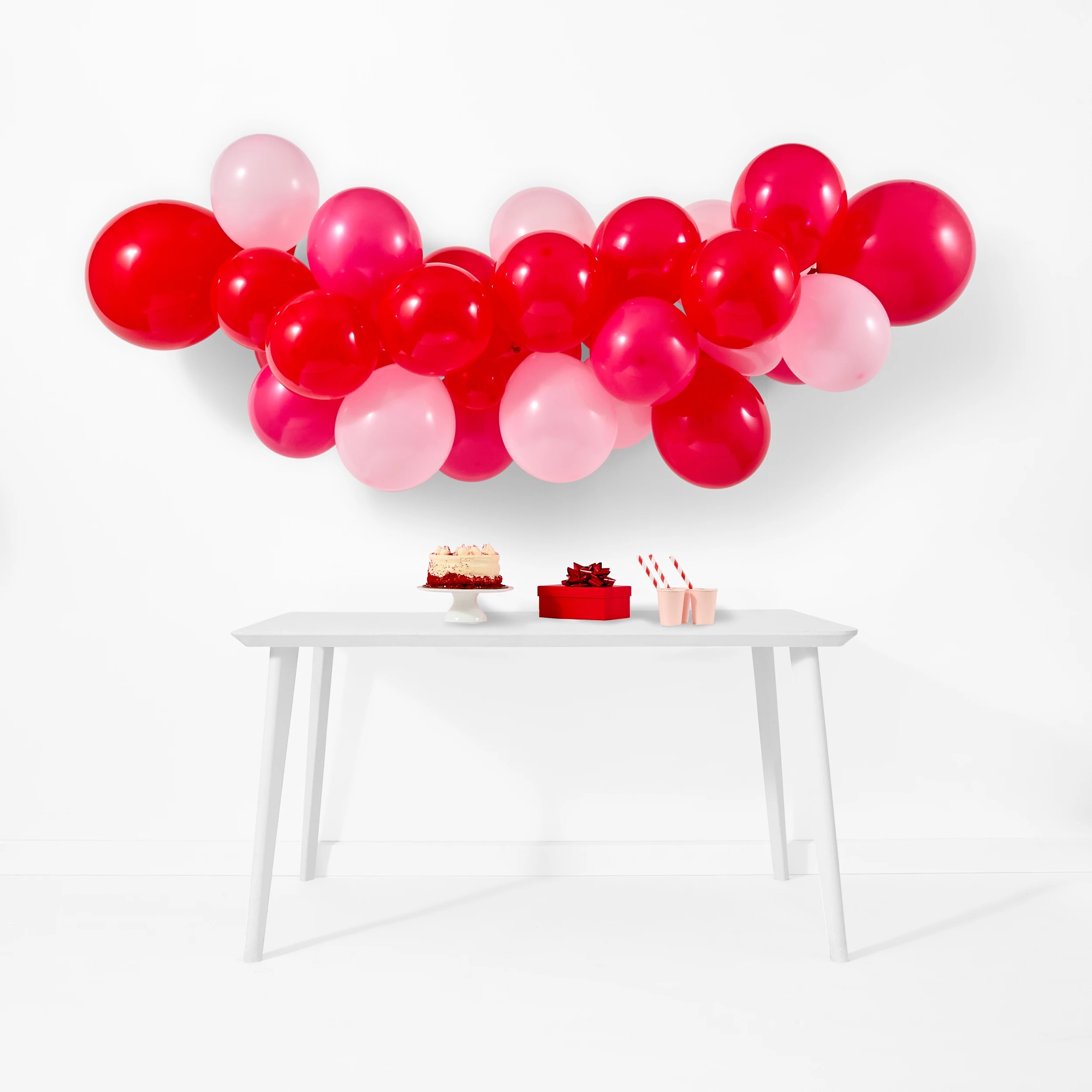 1 51 Piece Pink and Red Balloon Garland, 1 of 8