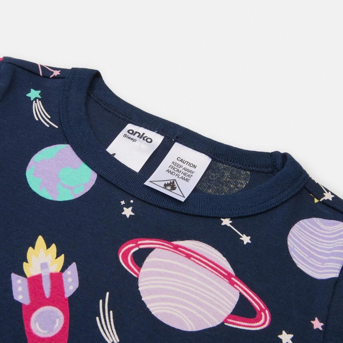 9 Rib Pyjama Set Blu Planet, 9 of 10
