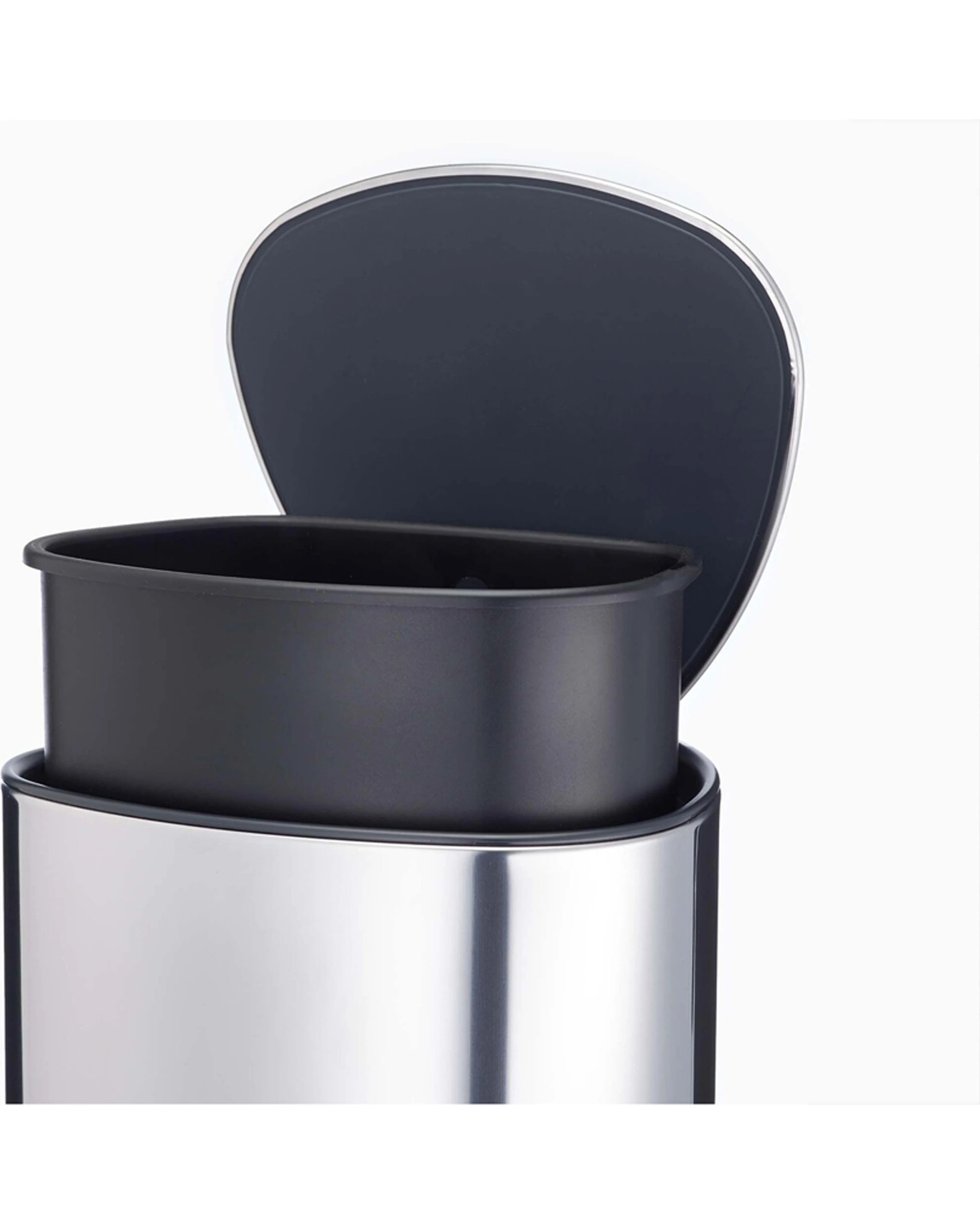 3 Joseph Joseph EasyStore Luxe 5L Pedal Bin Stainless Steel Polished Soft - Silver, 3 of 5