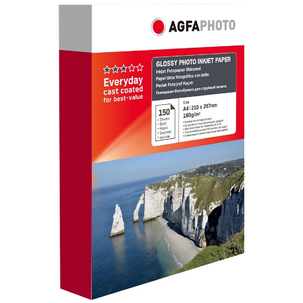 1 AGFA A4 Gloss Photo Paper 180gsm 150 Pack, 1 of 1