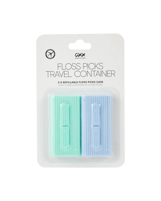 OXX Bodycare 2 Pack Floss Picks Travel Conta
