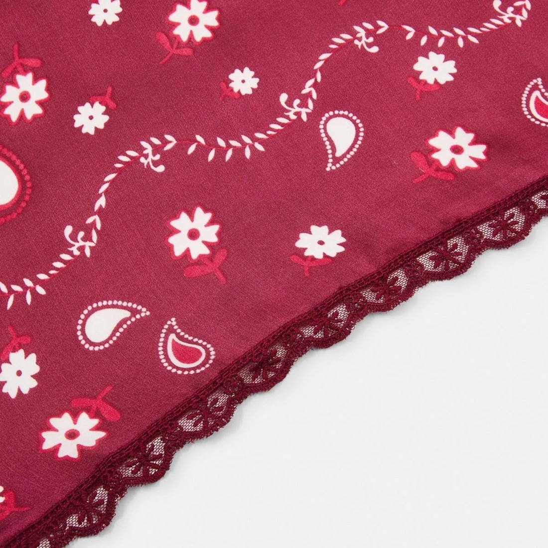 4 Lace Trim Hair Scarf, 4 of 6