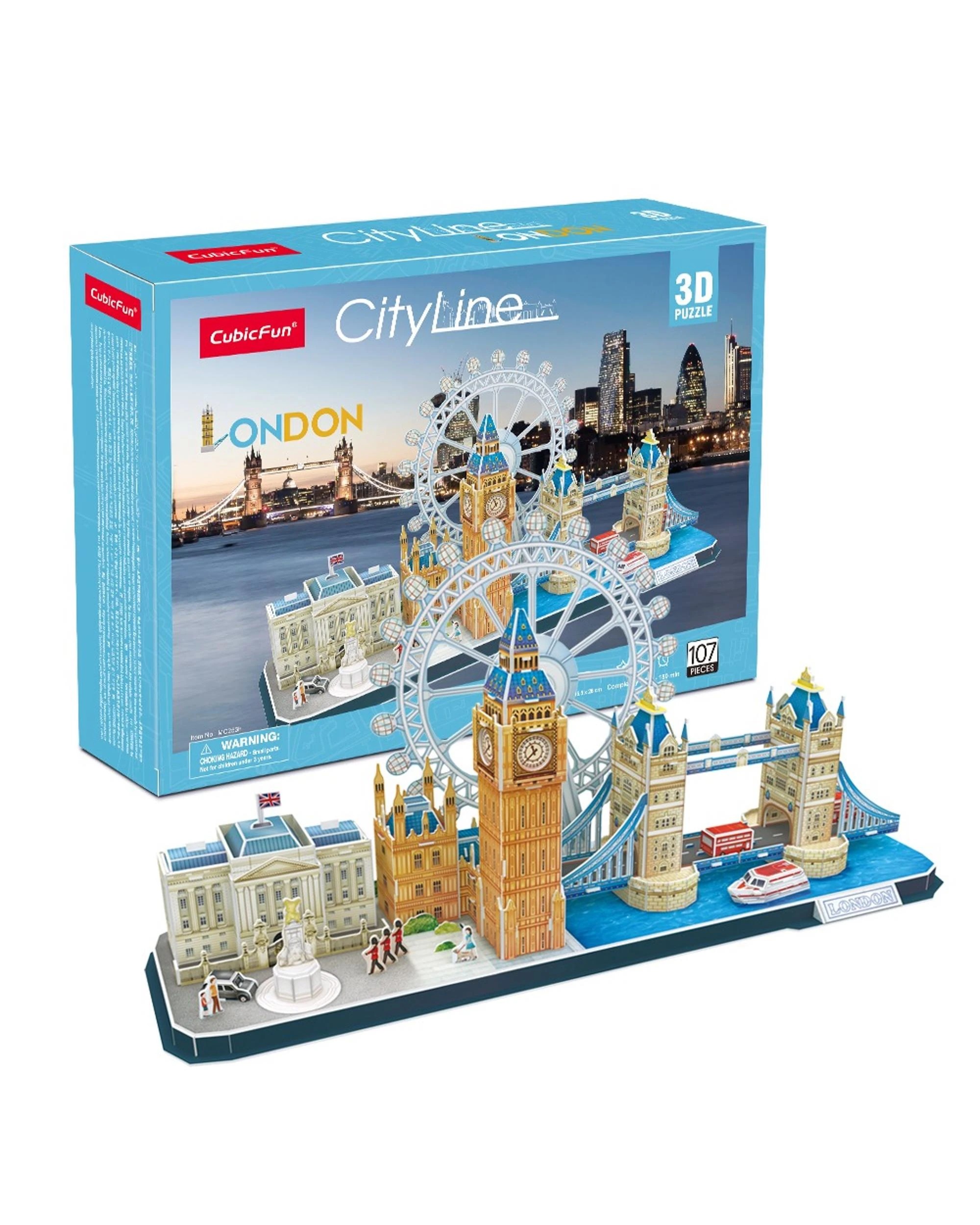 1 CubicFun CityLine London 107 Piece 3D Puzzle Model Kit, 1 of 1