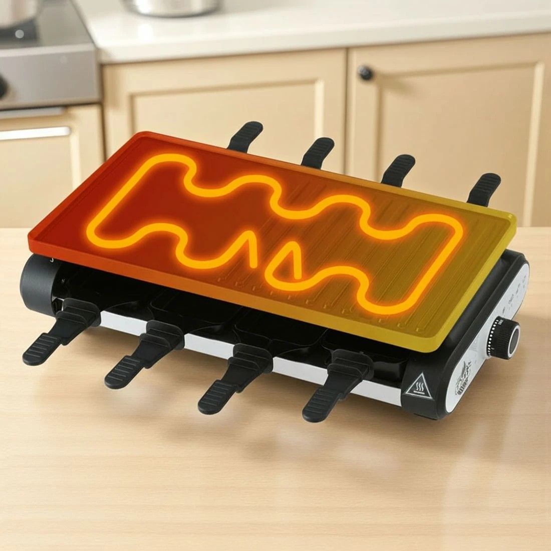 5 Grillz 1400W Electric BBQ Grill w/ 7 Cooking Pans - Multi, 5 of 6