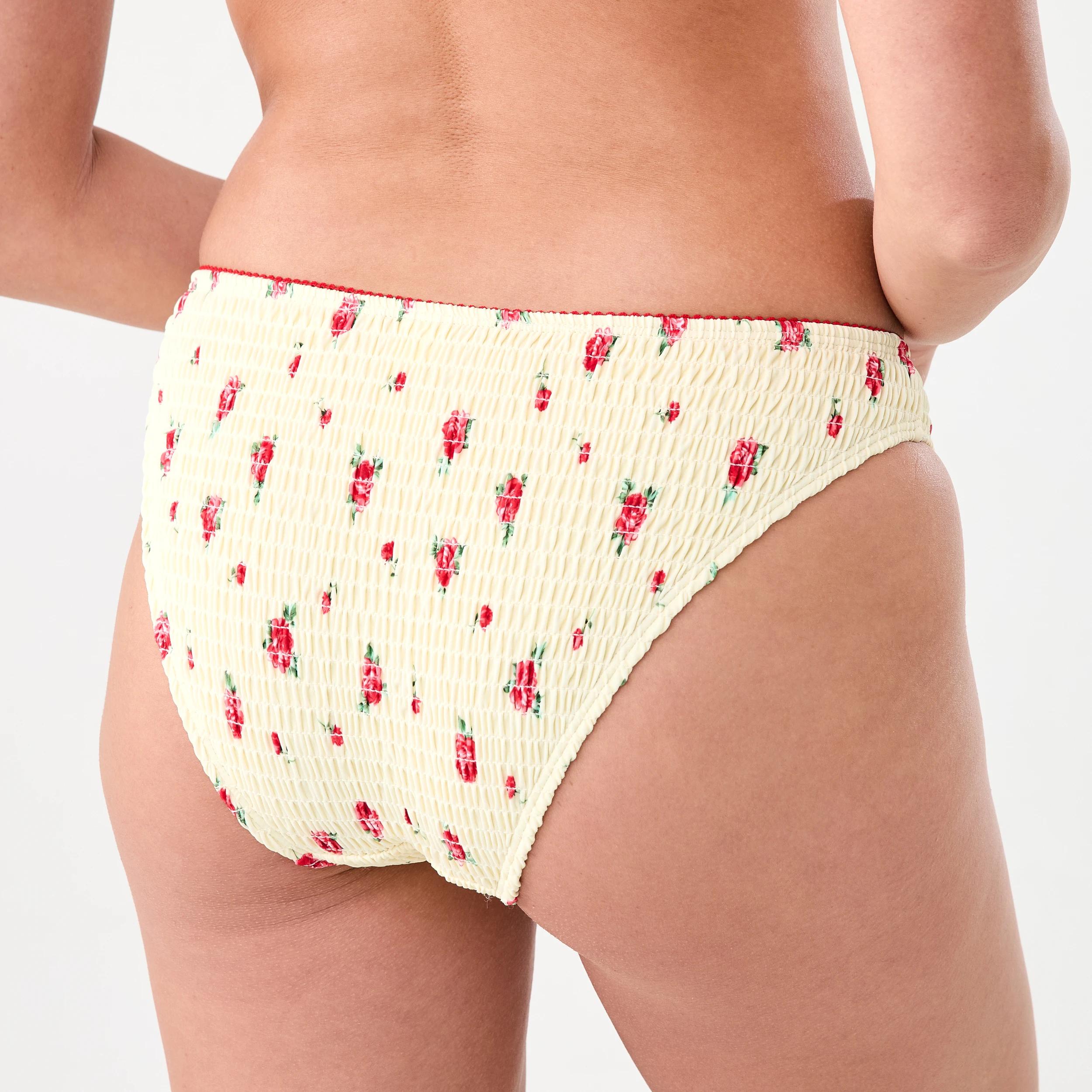 4 Classic Smocked Bikini Briefs ROSEBUD FLAN, 4 of 5