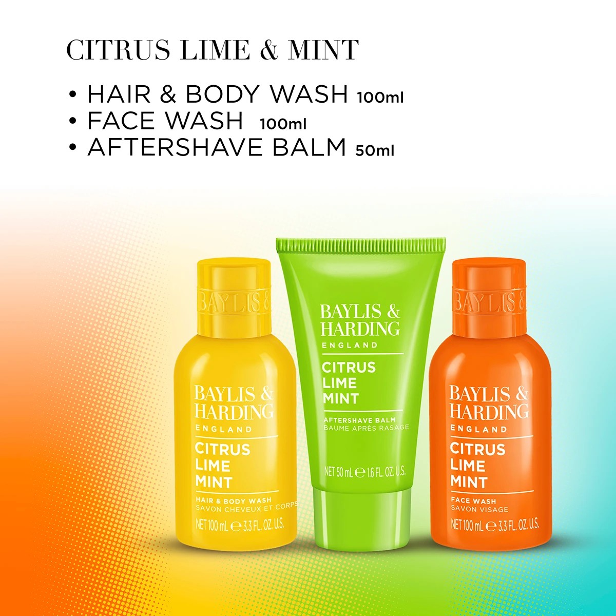 3 Baylis & Harding Sport Refreshing Essentials Gift Set with Cooling Menthol - Citrus, Lime and Mint, 3 of 4