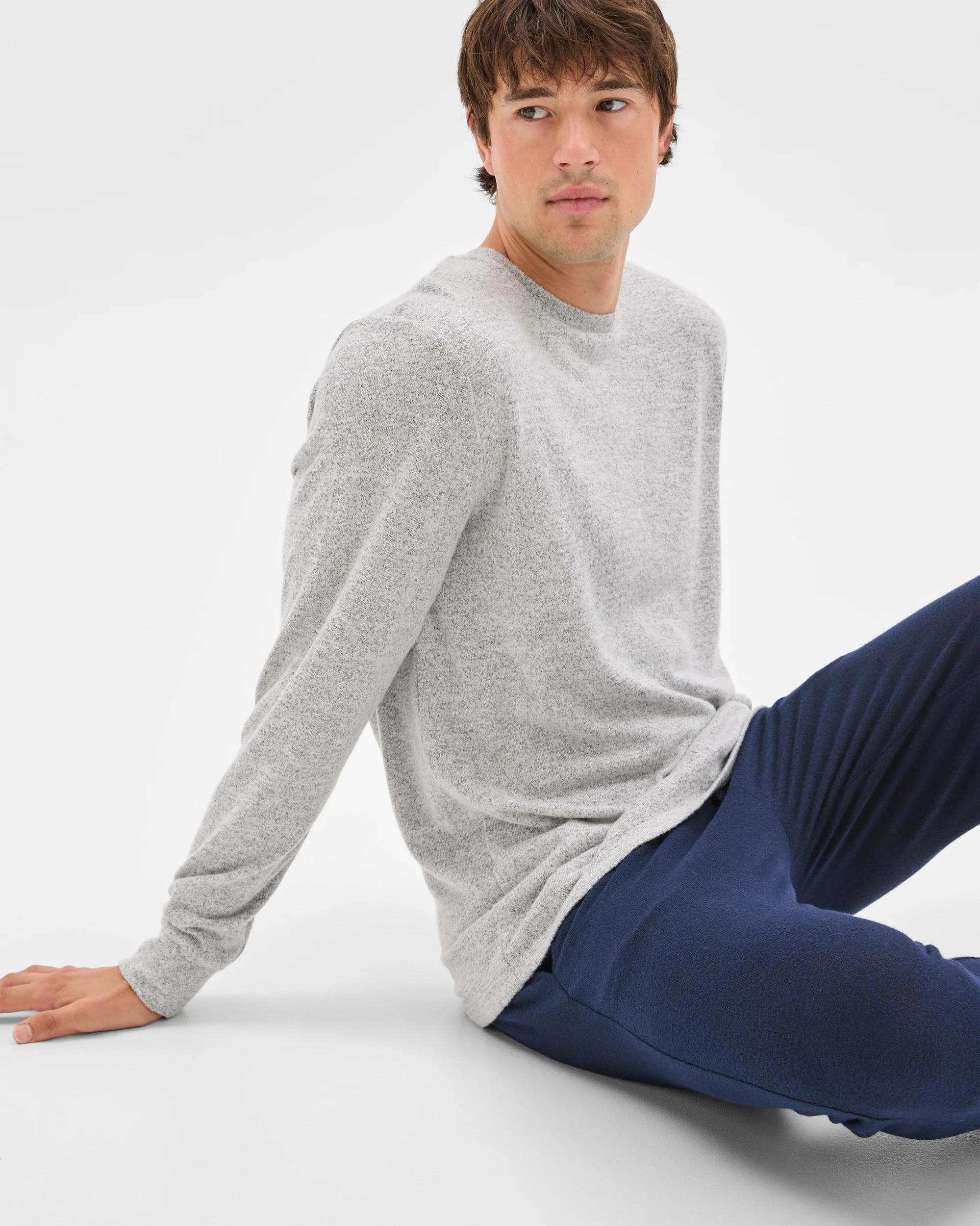 7 Maxx Cozy Long Sleeve Sleep Top GREY MARLE, 7 of 7