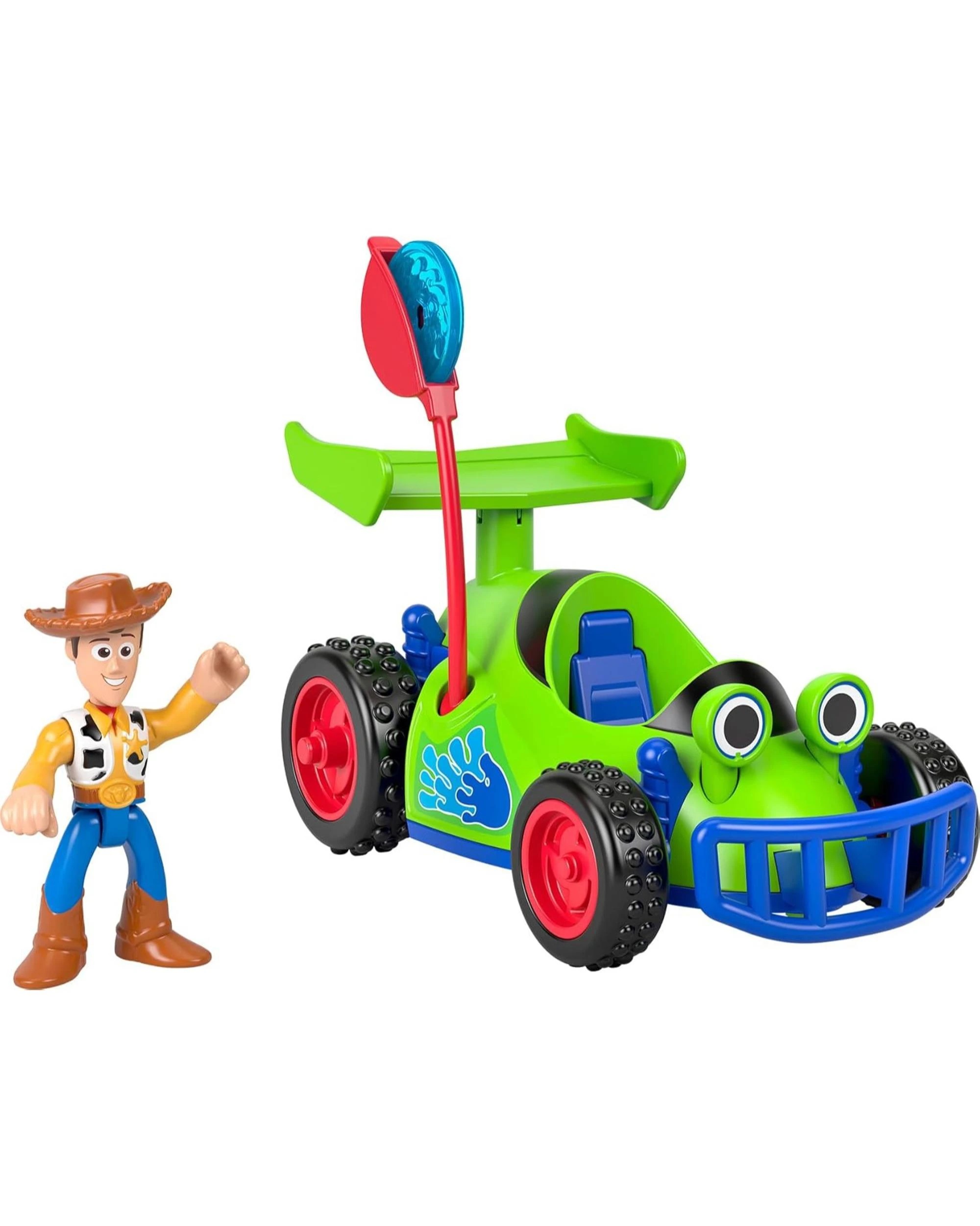 1 Fisher-Price Imaginext Disney Pixar Toy Story Woody and RC Disc Launcher Vehicle, 1 of 6