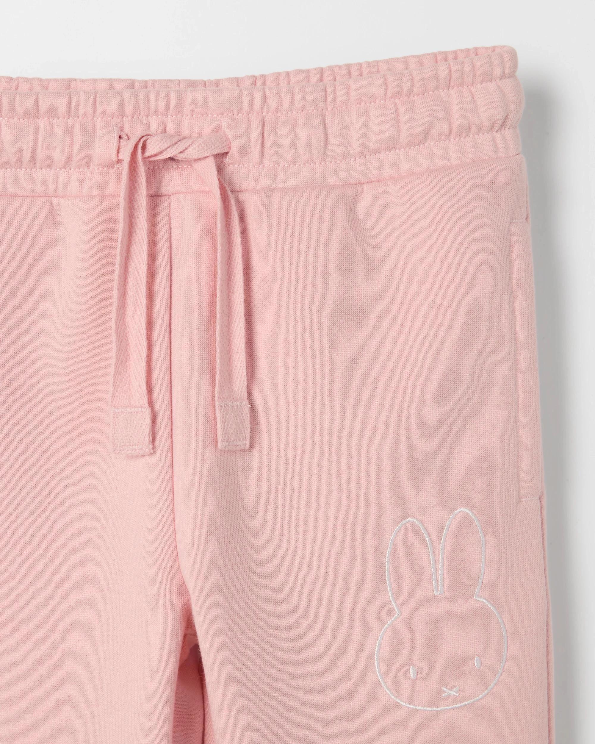 5 Miffy Fleece Embroidered Trackpants PINK, 5 of 6