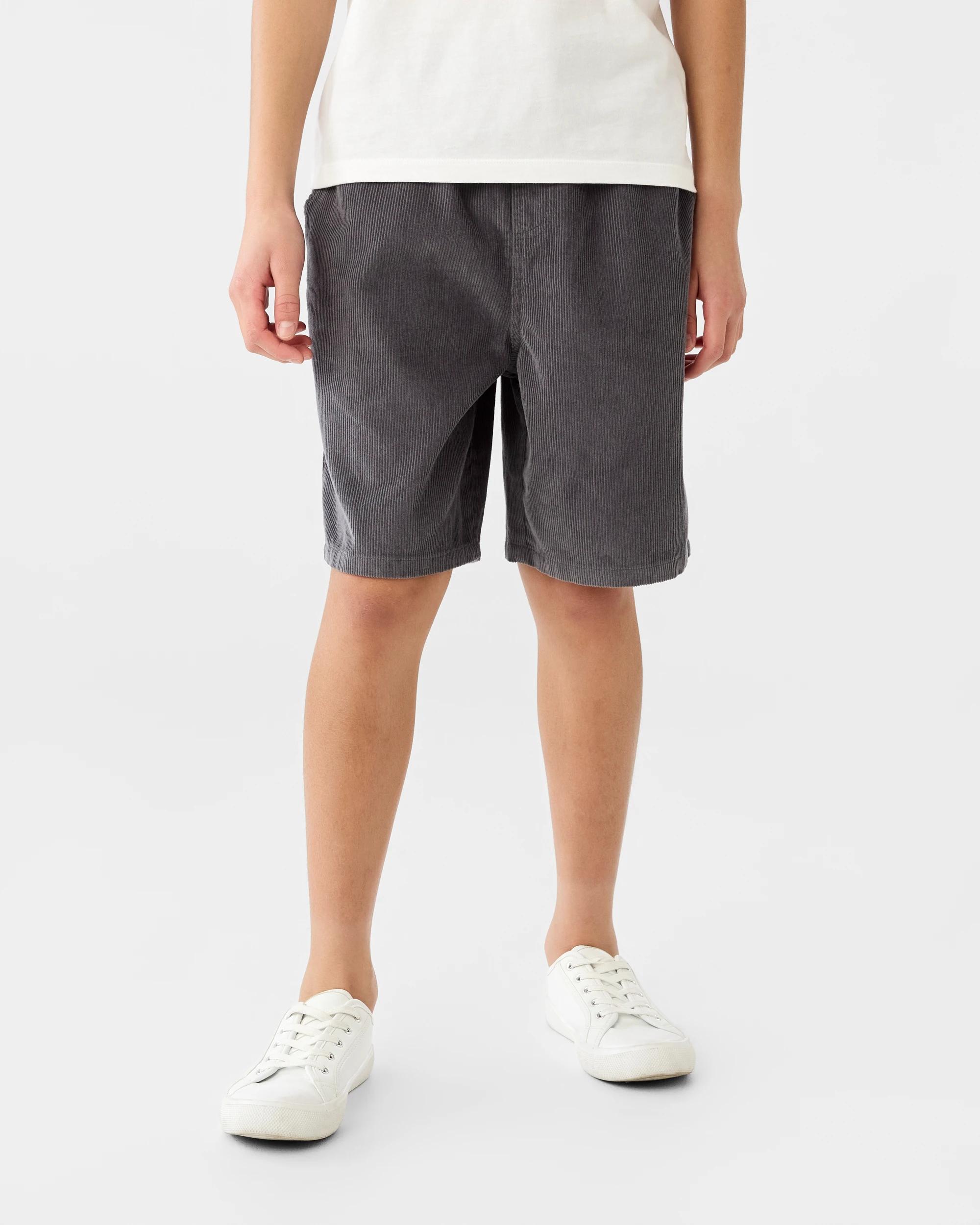 1 Corduroy Shorts Gry Castle, 1 of 6