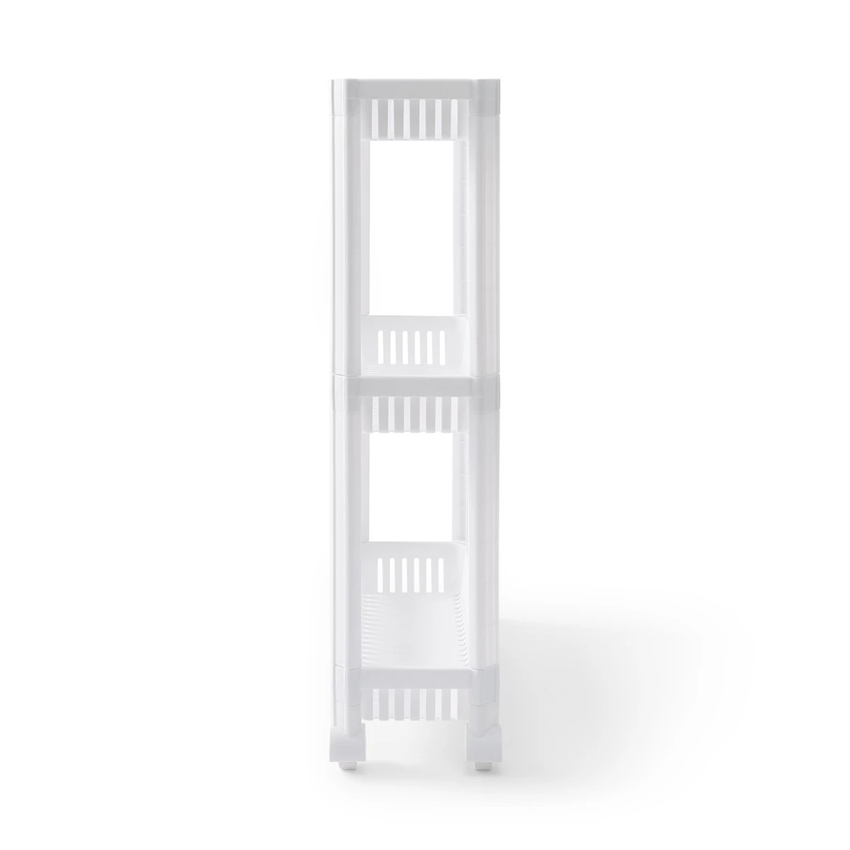 7 3 Tier Plastic Trolley - White, 7 of 10