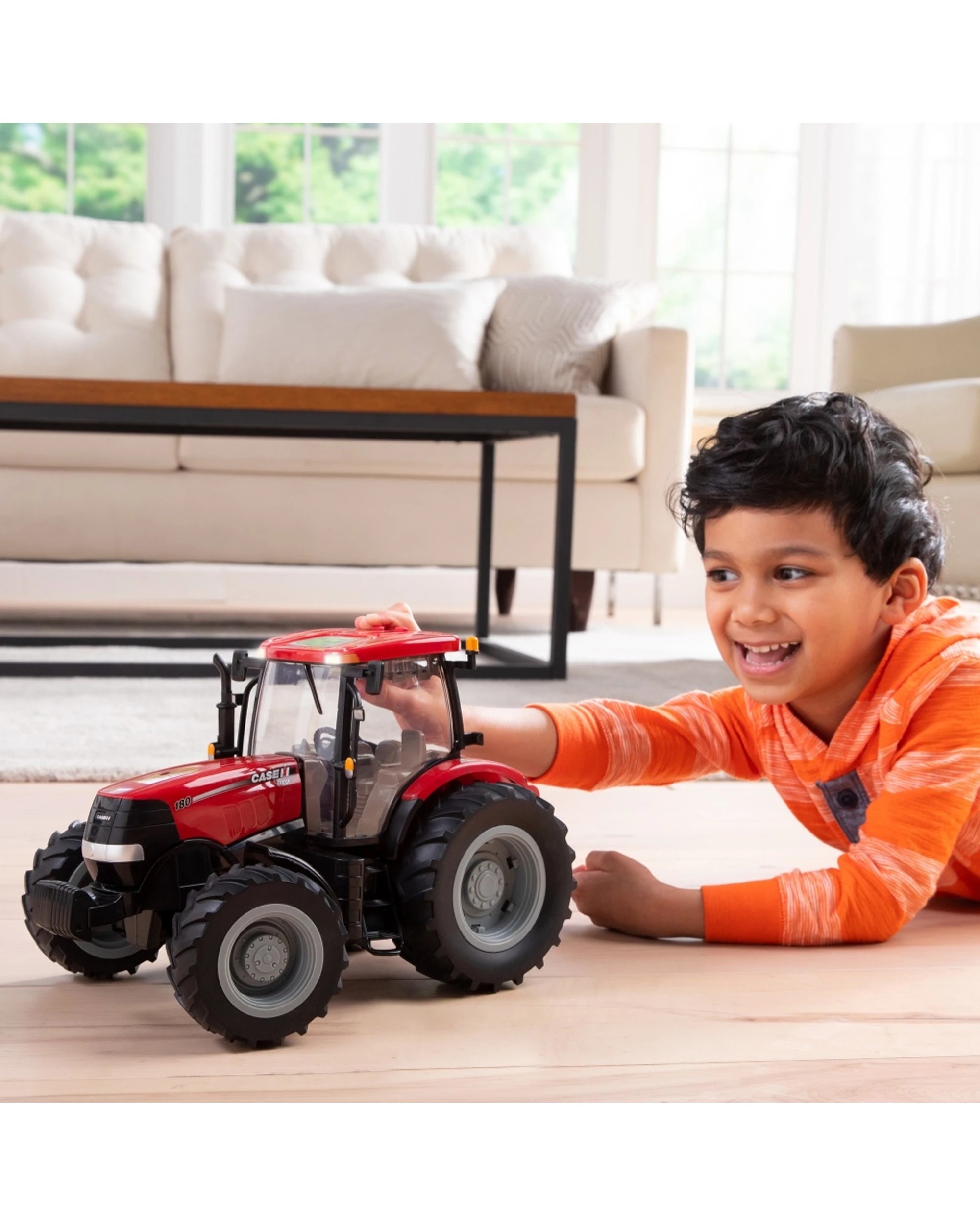 5 Case IH 1:16 Big Farm Puma 180 Tractor Truck Toy Playset - Red, 5 of 6