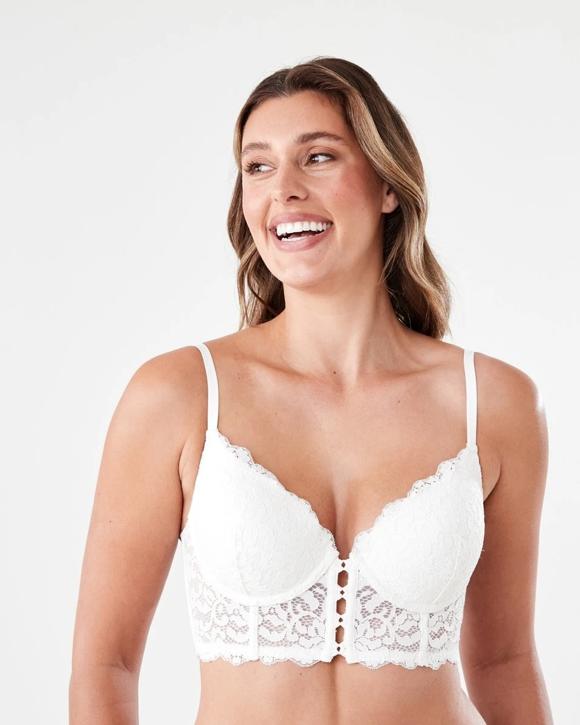 Co-ordinated Lace Push-Up Corset Bra
