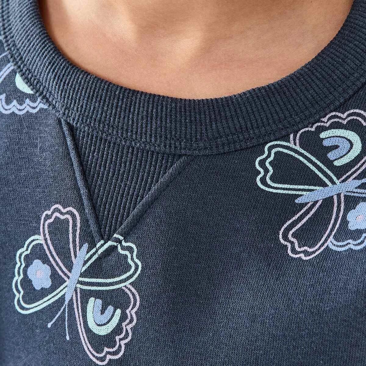 3 All Over Print Crew Neck Sweatshirt Butterfly, 3 of 8
