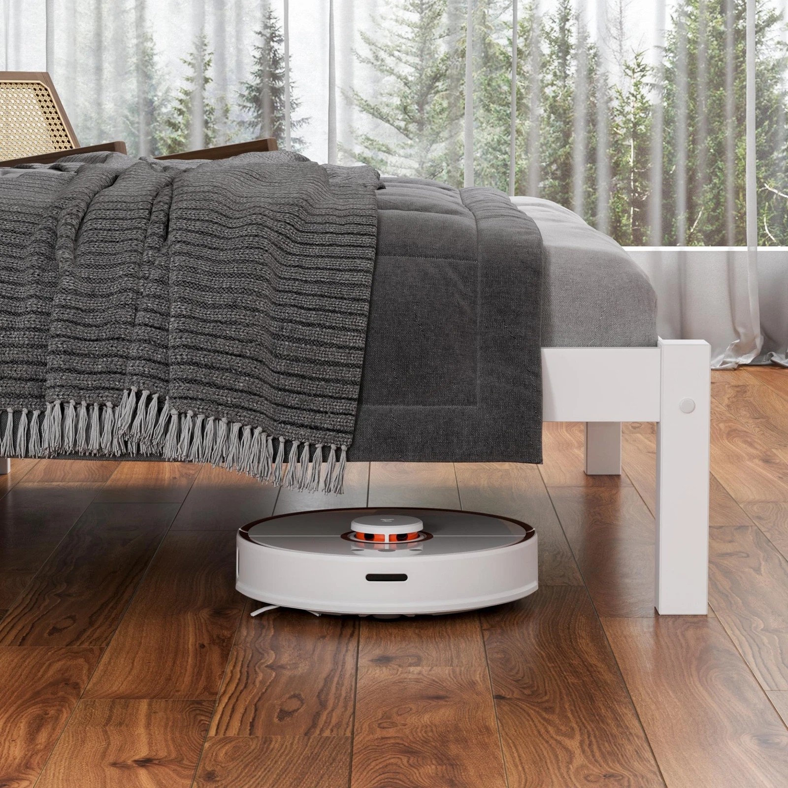 6 Alfordson Bed Frame Wooden Timber King Single Mattress Base Platform Fenella - White, 6 of 10