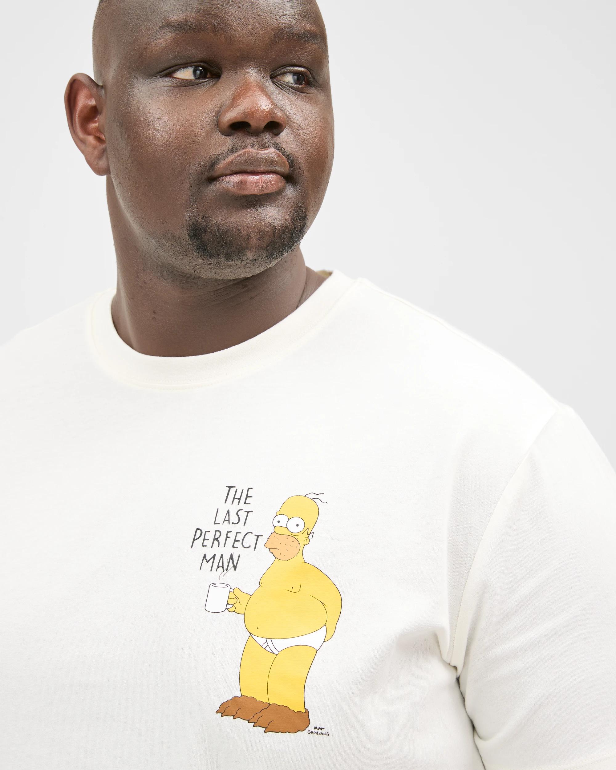 5 The Simpsons Plus Size Australian Cotton T-Shirt WHITE SIMPSONS, 5 of 6