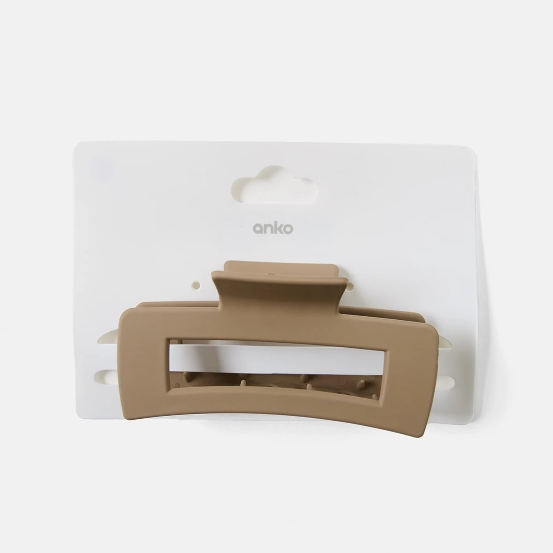 4 Brown Rectangle Claw Hair Clip, 4 of 4