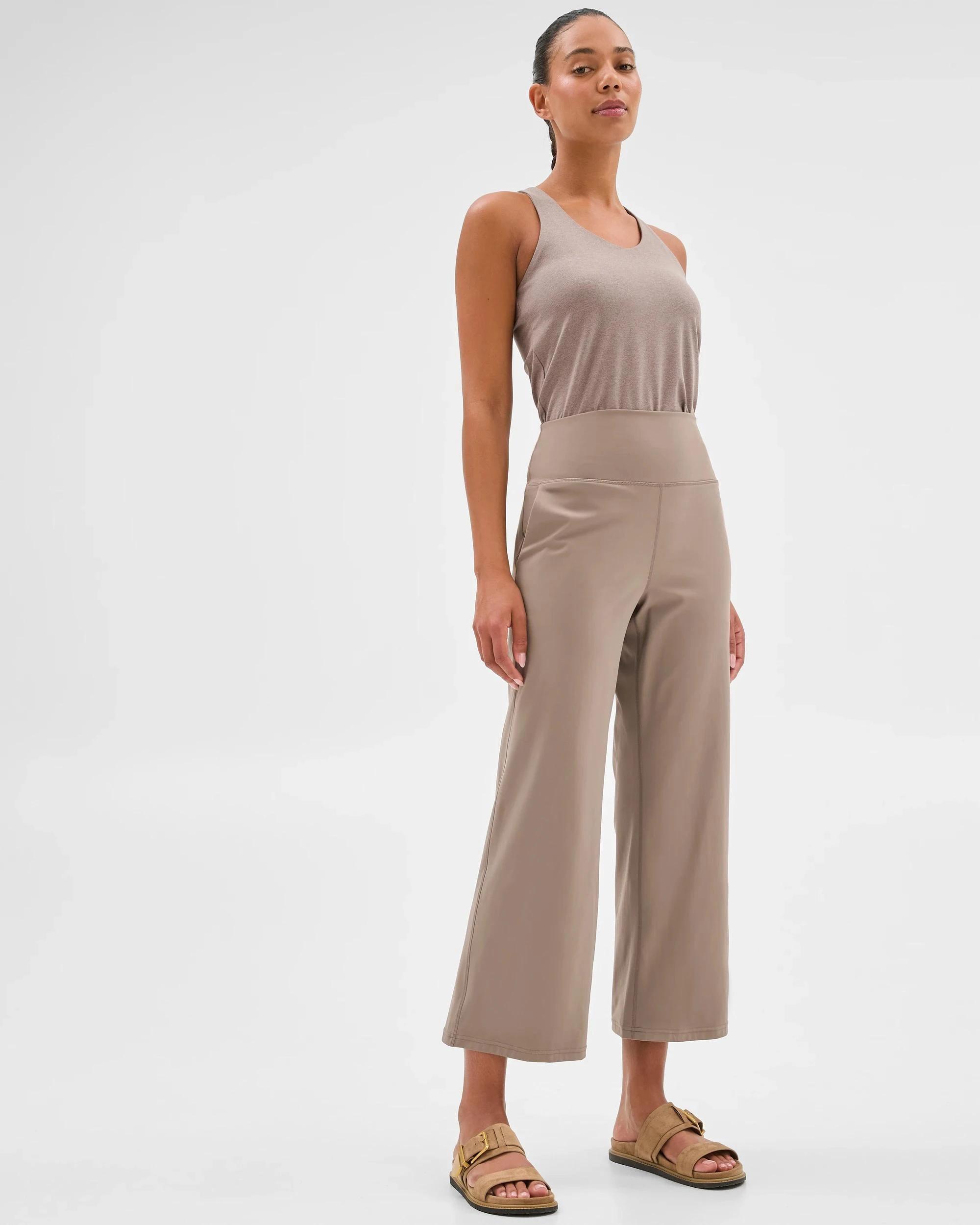 3 Target Active Studio Soft Culotte Pants MUSHROOM, 3 of 6