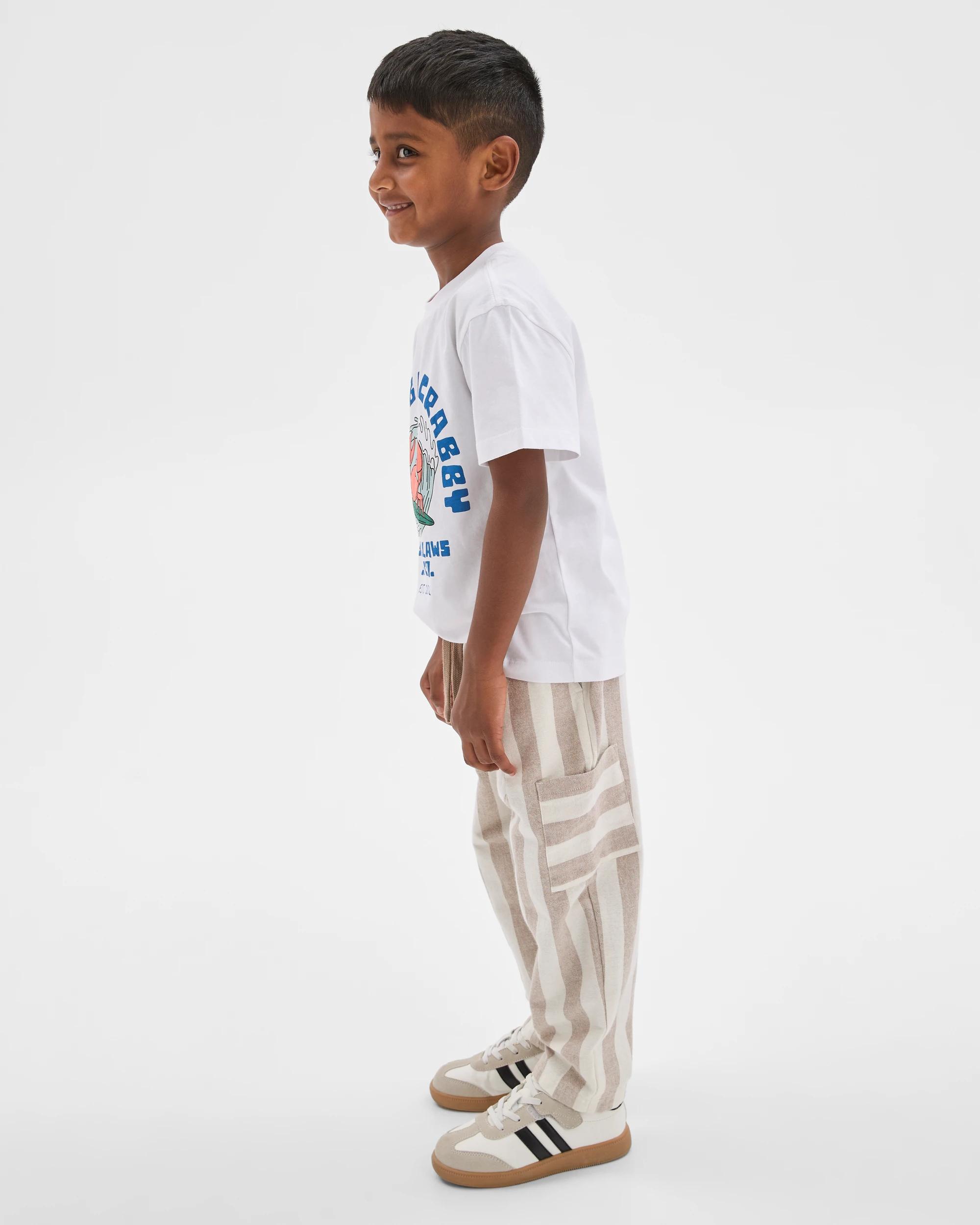 4 Target Kids Lightweight Woven Pull-On Pants TAUPE, 4 of 6