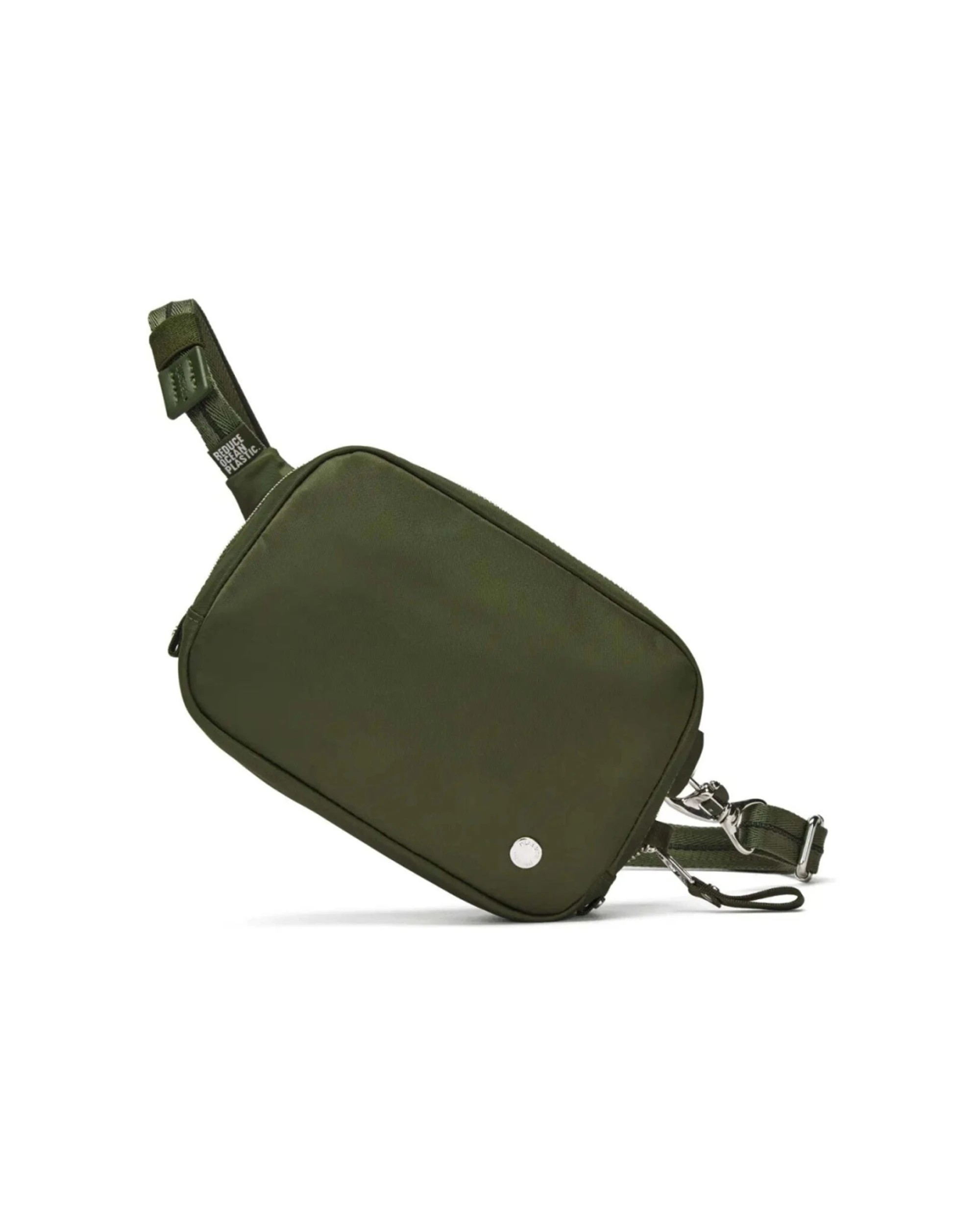 1 Pacsafe W Anti-Theft RFID Blocking Slashguard Micro Travel Sling Bag Olive - Green, 1 of 6
