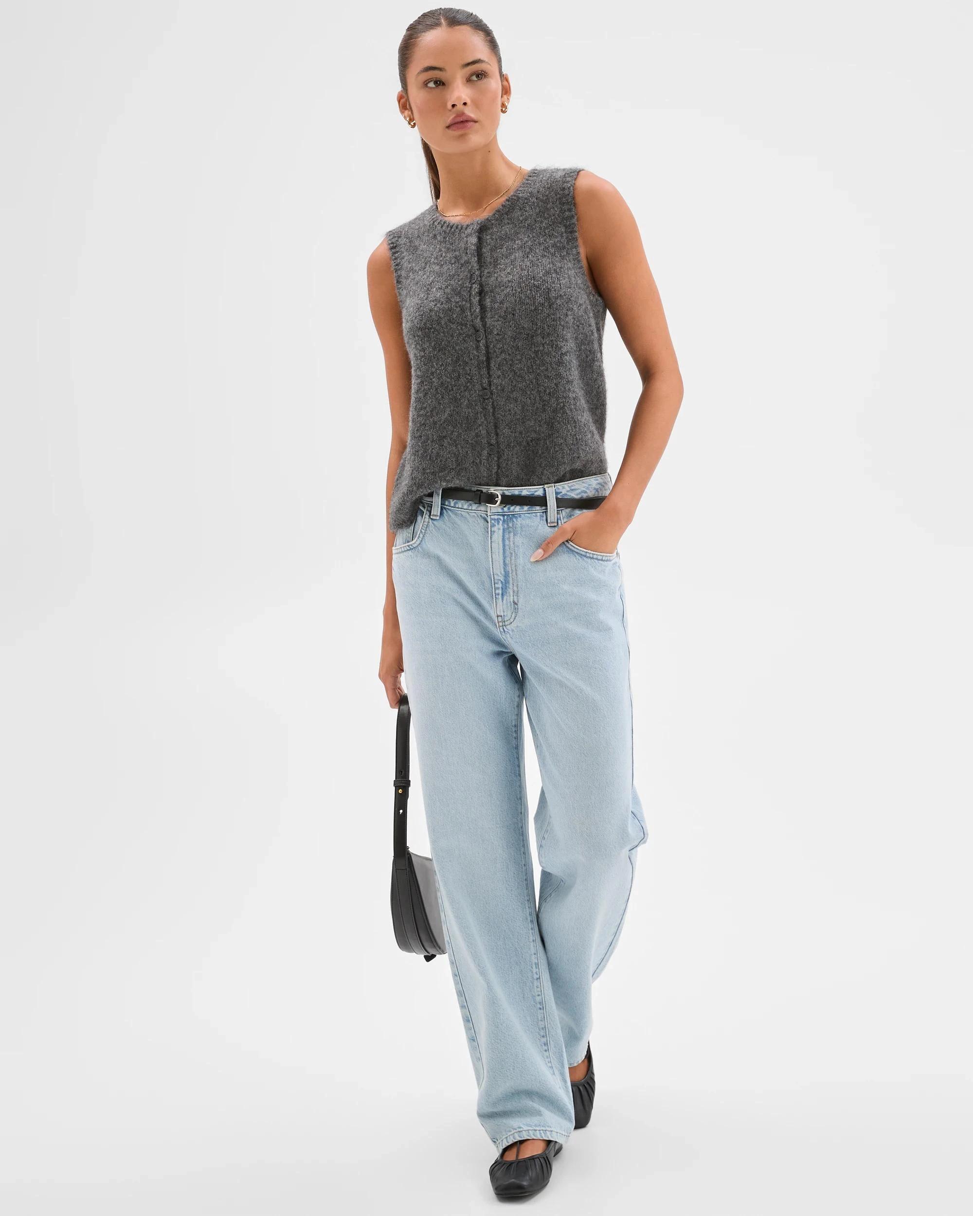 1 Lily Loves Fluffy Knit Vest GRAPHITE MARLE, 1 of 7