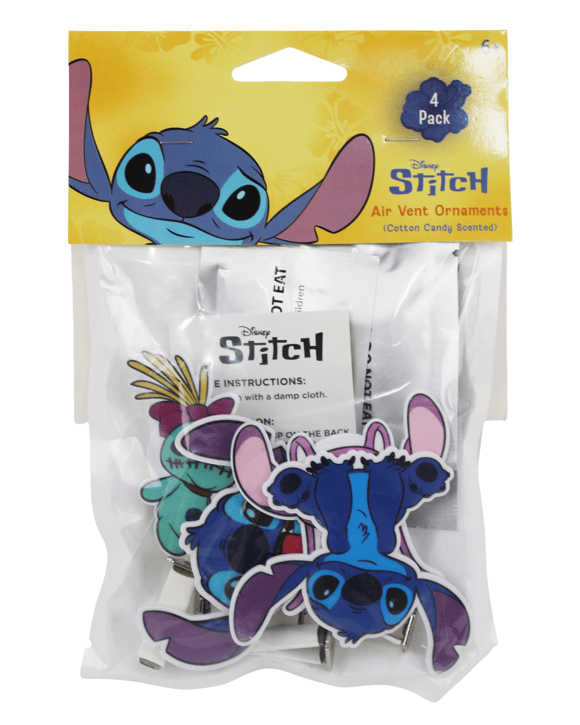 4 Pack Disney Stitch Air Vent Ornaments